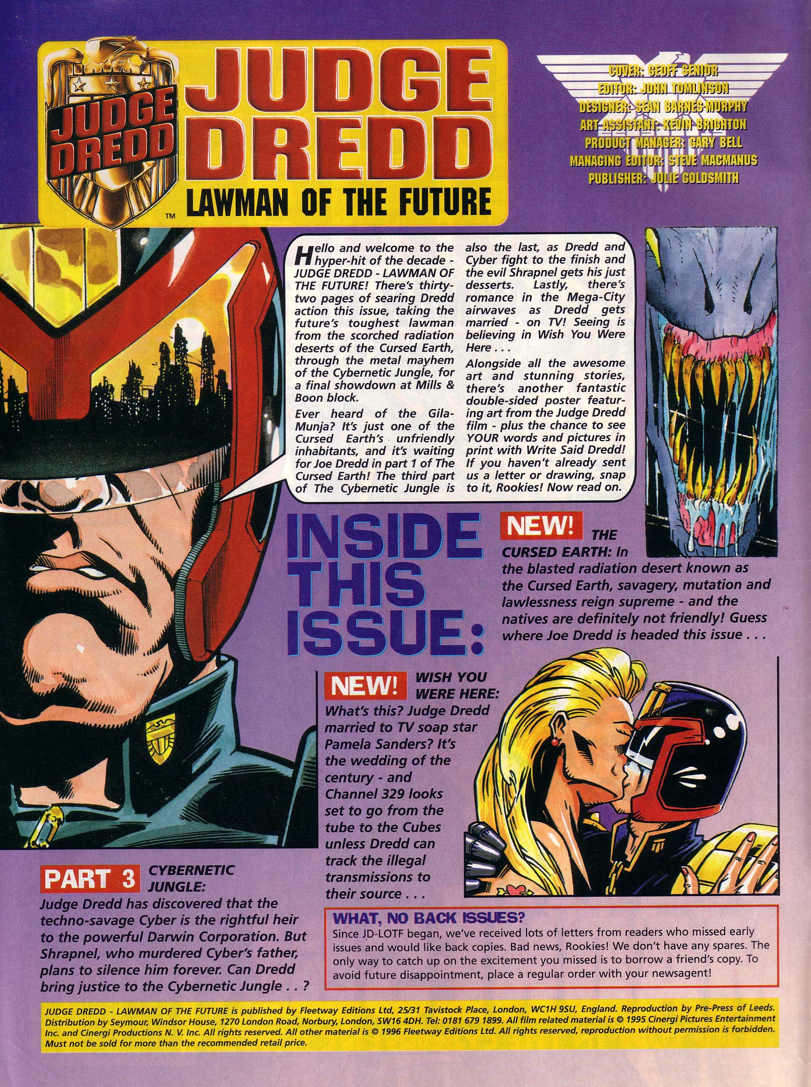 Read online Judge Dredd Lawman of the Future comic -  Issue #17 - 2