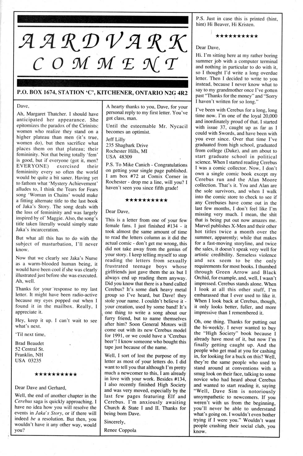 Read online Cerebus comic -  Issue #137 - 23