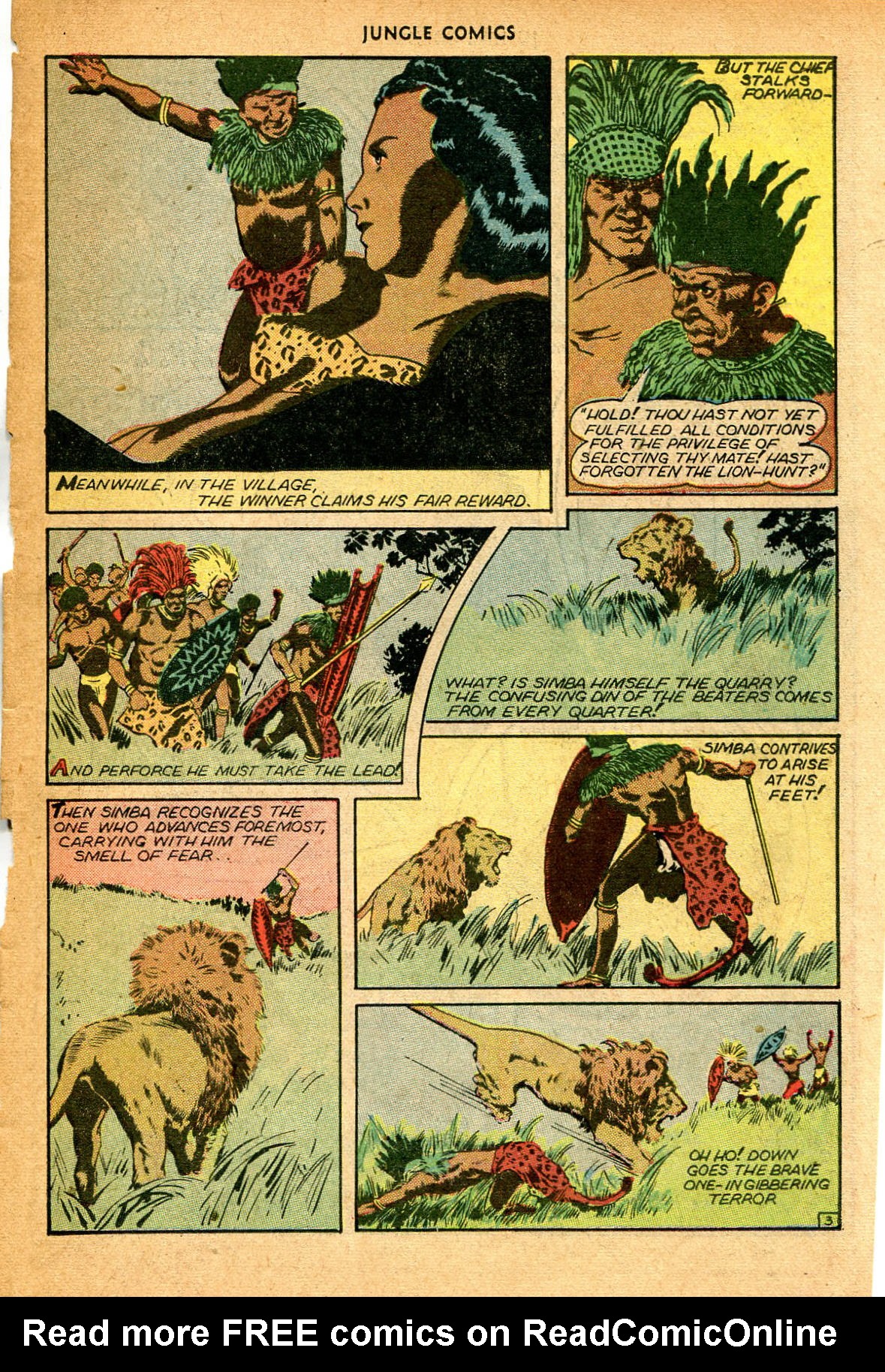 Read online Jungle Comics comic -  Issue #74 - 16