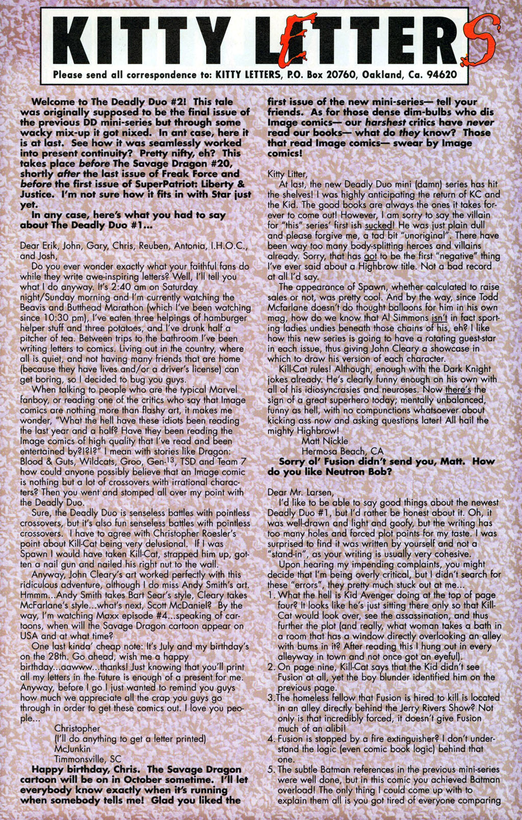 Read online Deadly Duo (1995) comic -  Issue #2 - 27