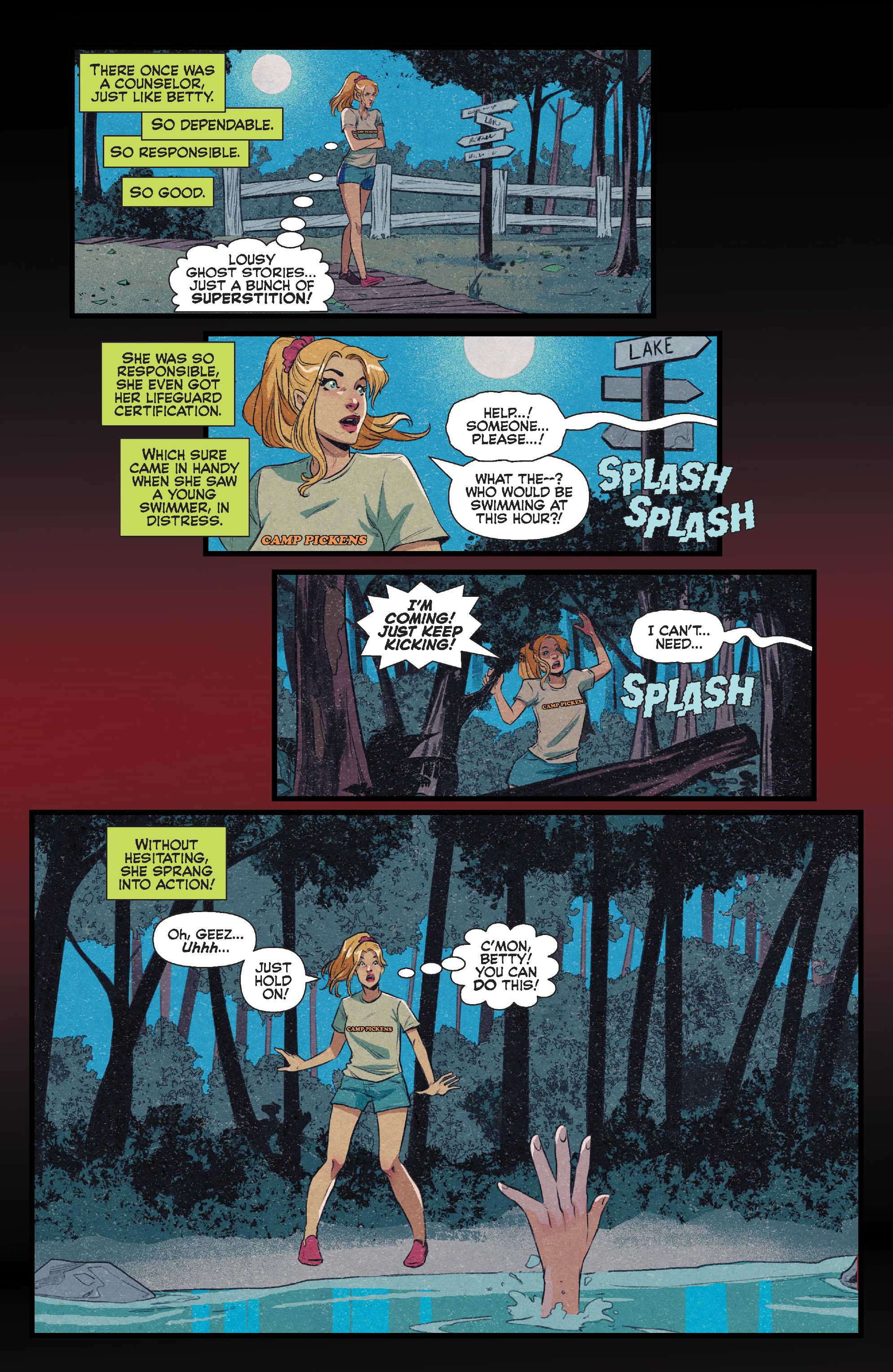 Read online Chilling Adventures Presents … Camp Pickens comic -  Issue # Full - 9