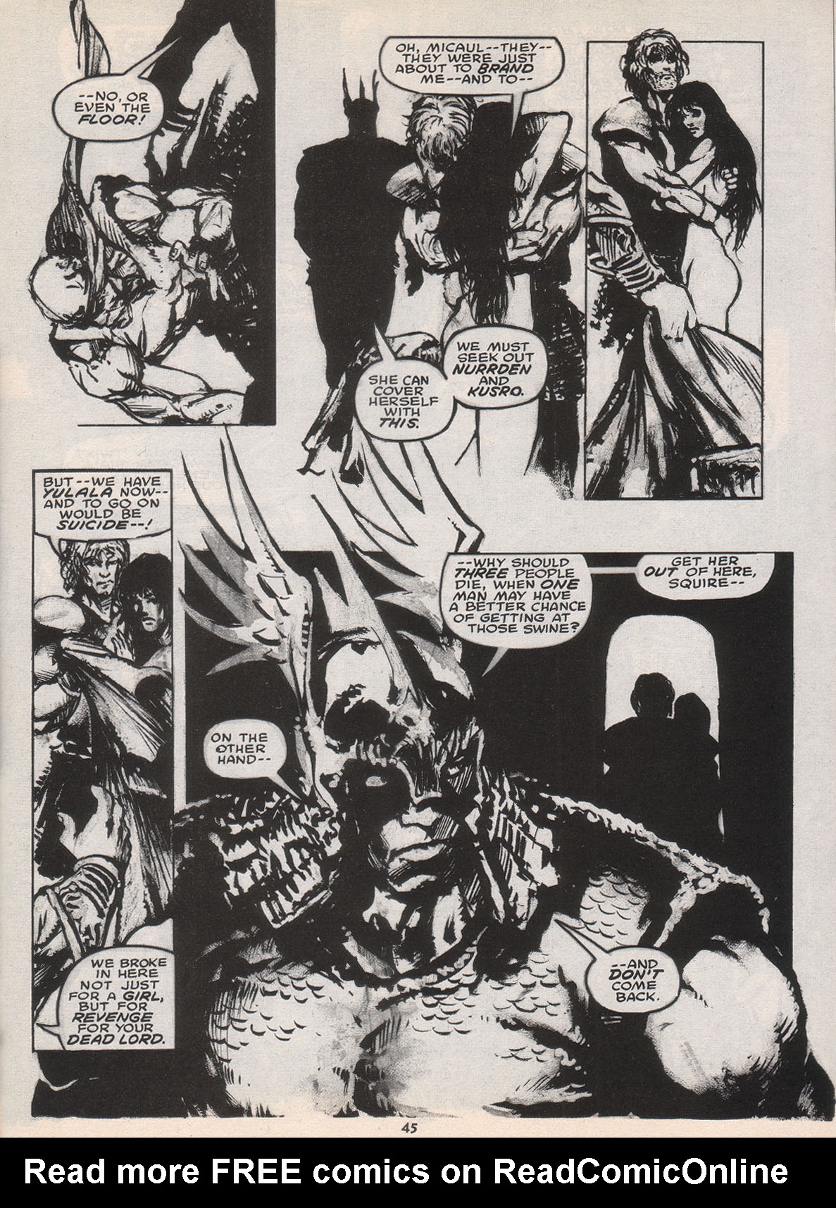 Read online The Savage Sword Of Conan comic -  Issue #222 - 46