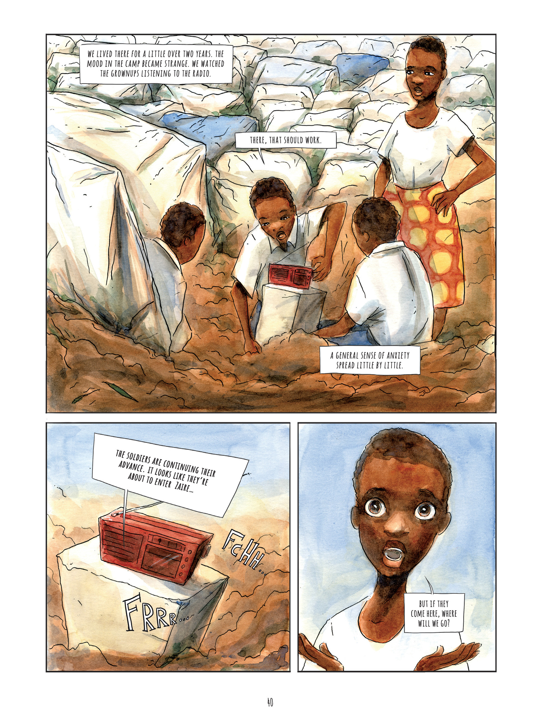 Read online Alice on the Run: One Child's Journey Through the Rwandan Civil War comic -  Issue # TPB - 39