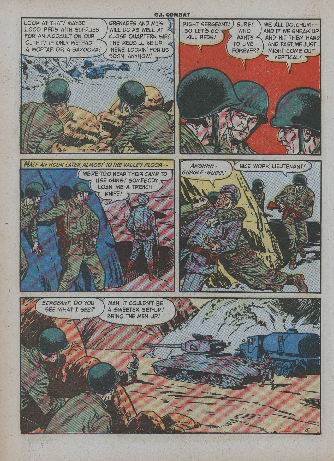 Read online G.I. Combat (1952) comic -  Issue #7 - 23