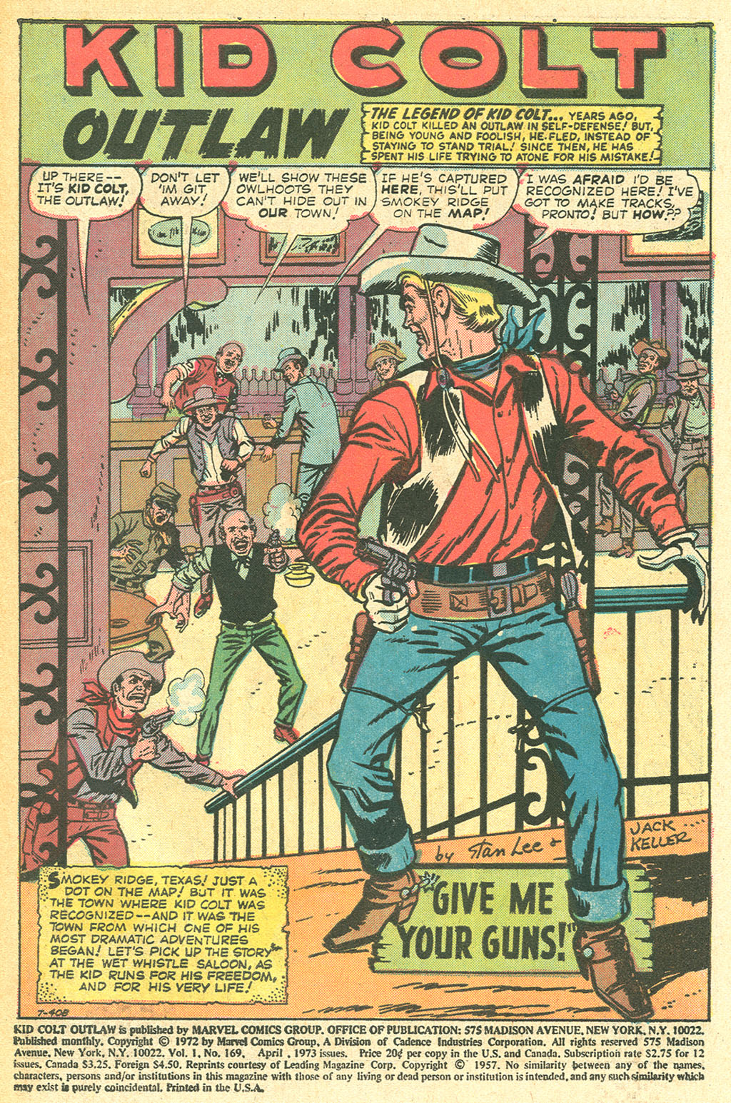 Read online Kid Colt Outlaw comic -  Issue #169 - 3