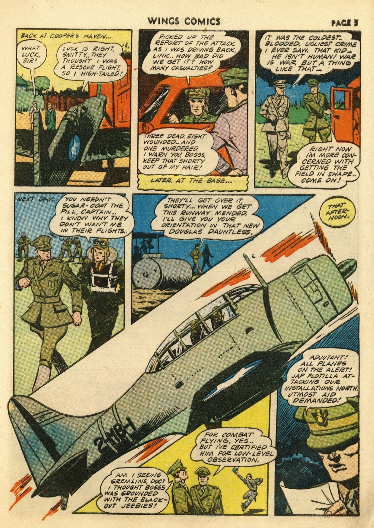 Read online Wings Comics comic -  Issue #33 - 7