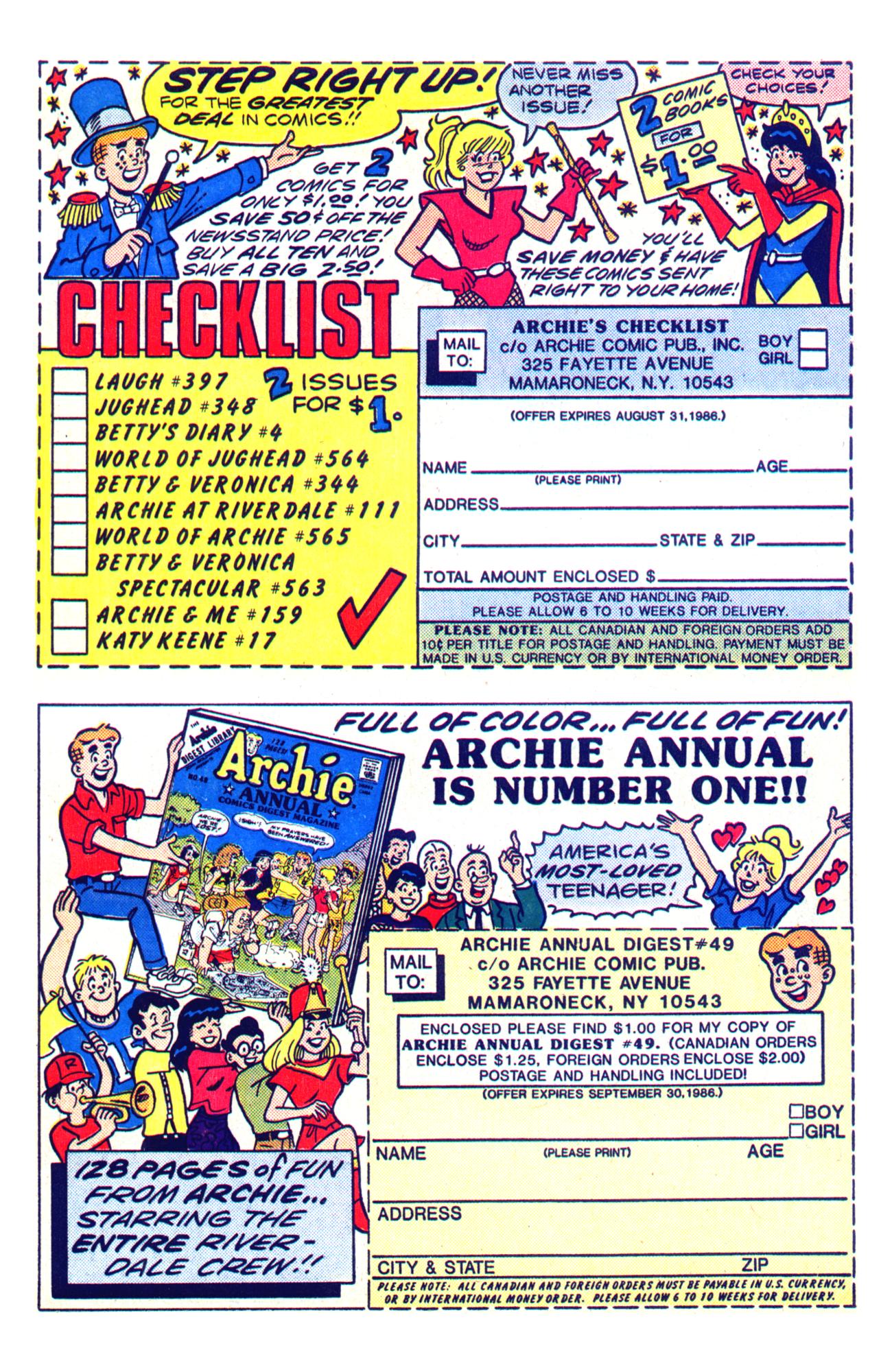 Read online Archie Giant Series Magazine comic -  Issue #563 - 18