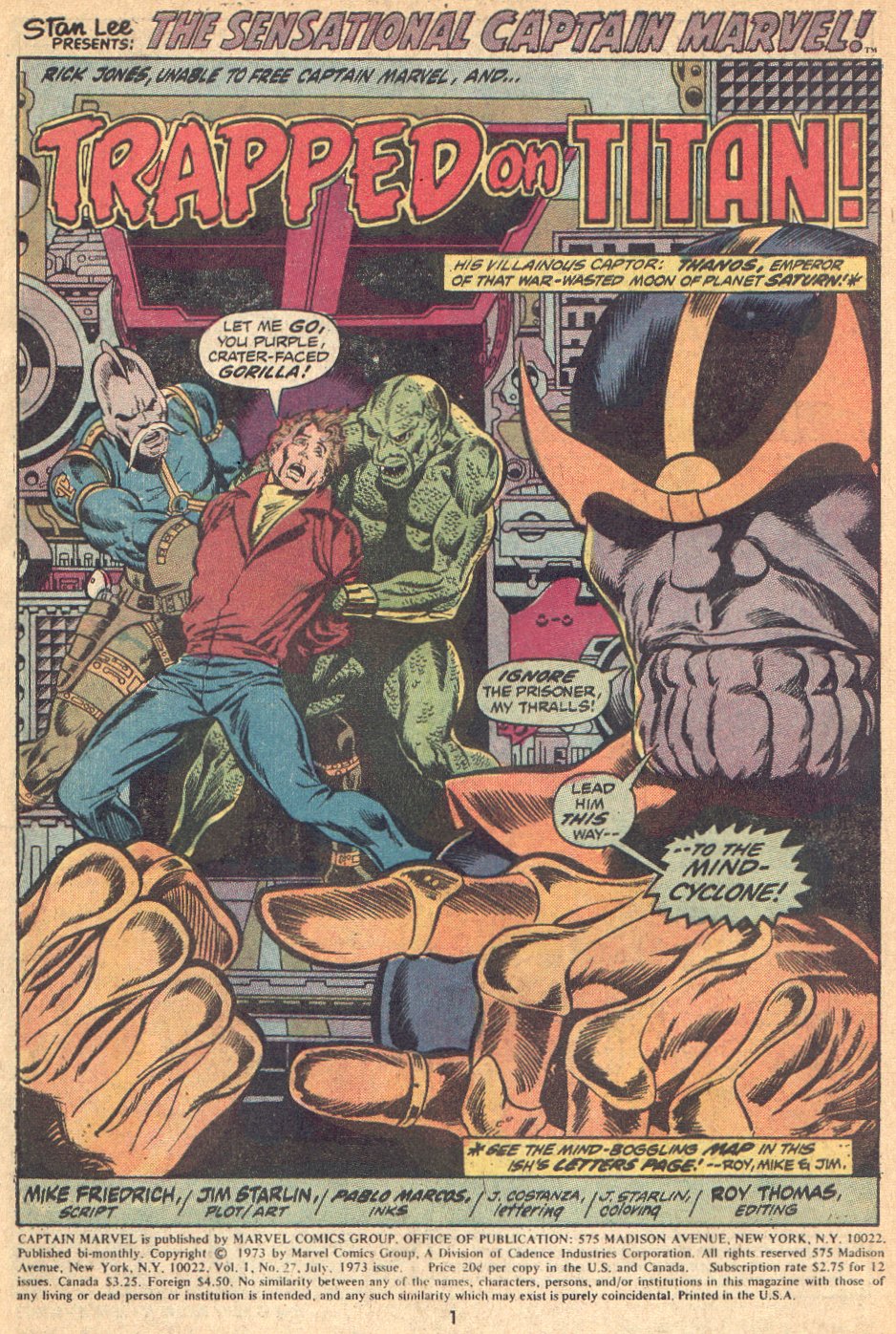 Captain Marvel (1968) Issue #27 #27 - English 2