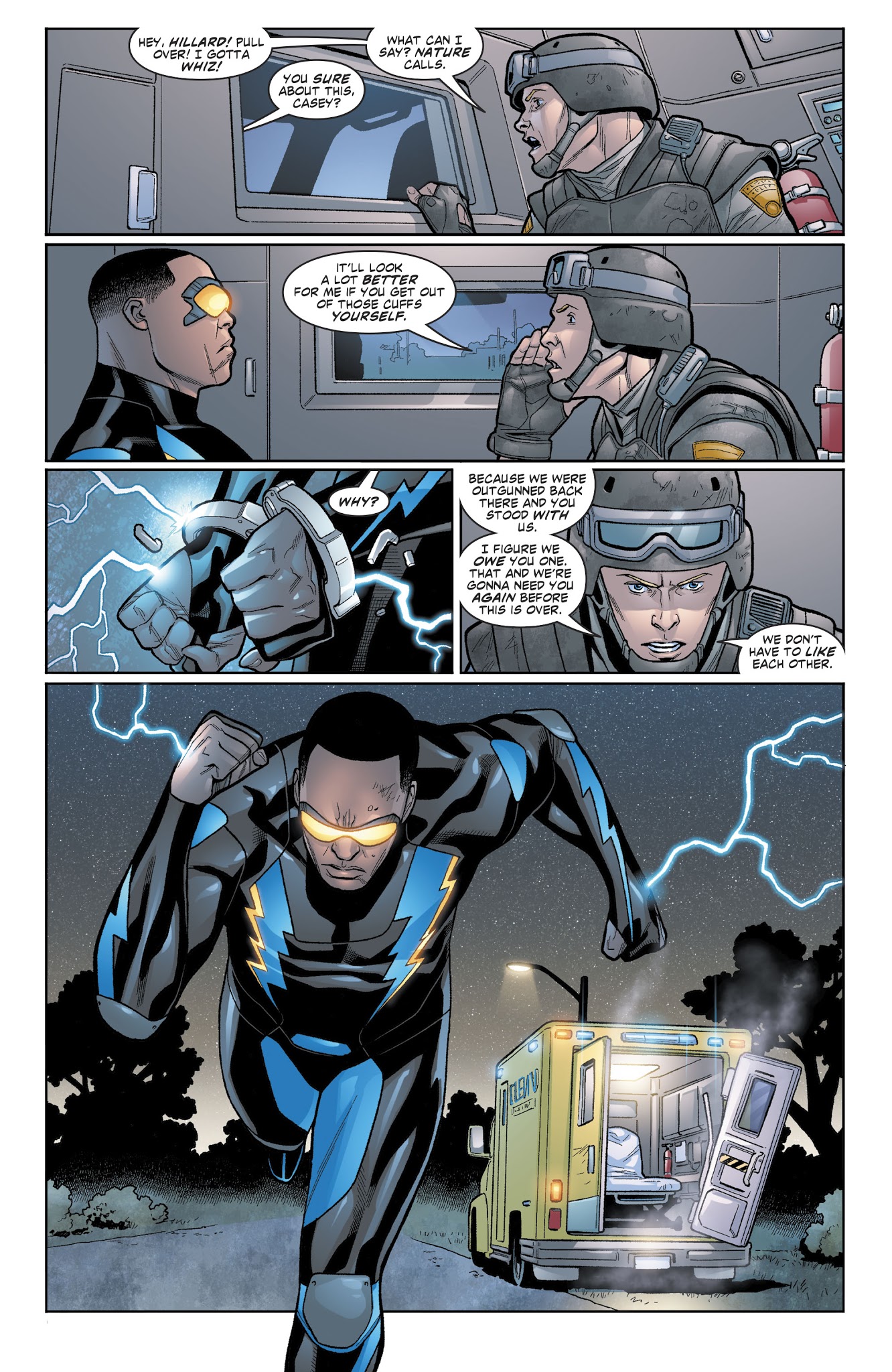 Read online Black Lightning: Cold Dead Hands comic -  Issue #4 - 21