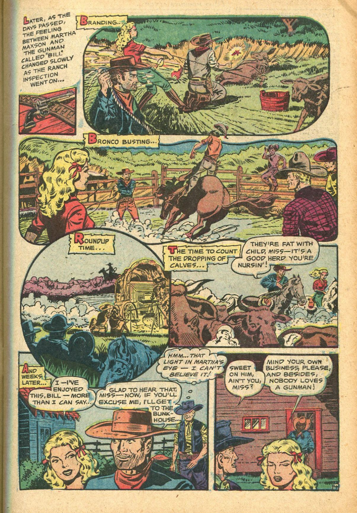 Read online Cowgirl Romances (1950) comic -  Issue #7 - 7
