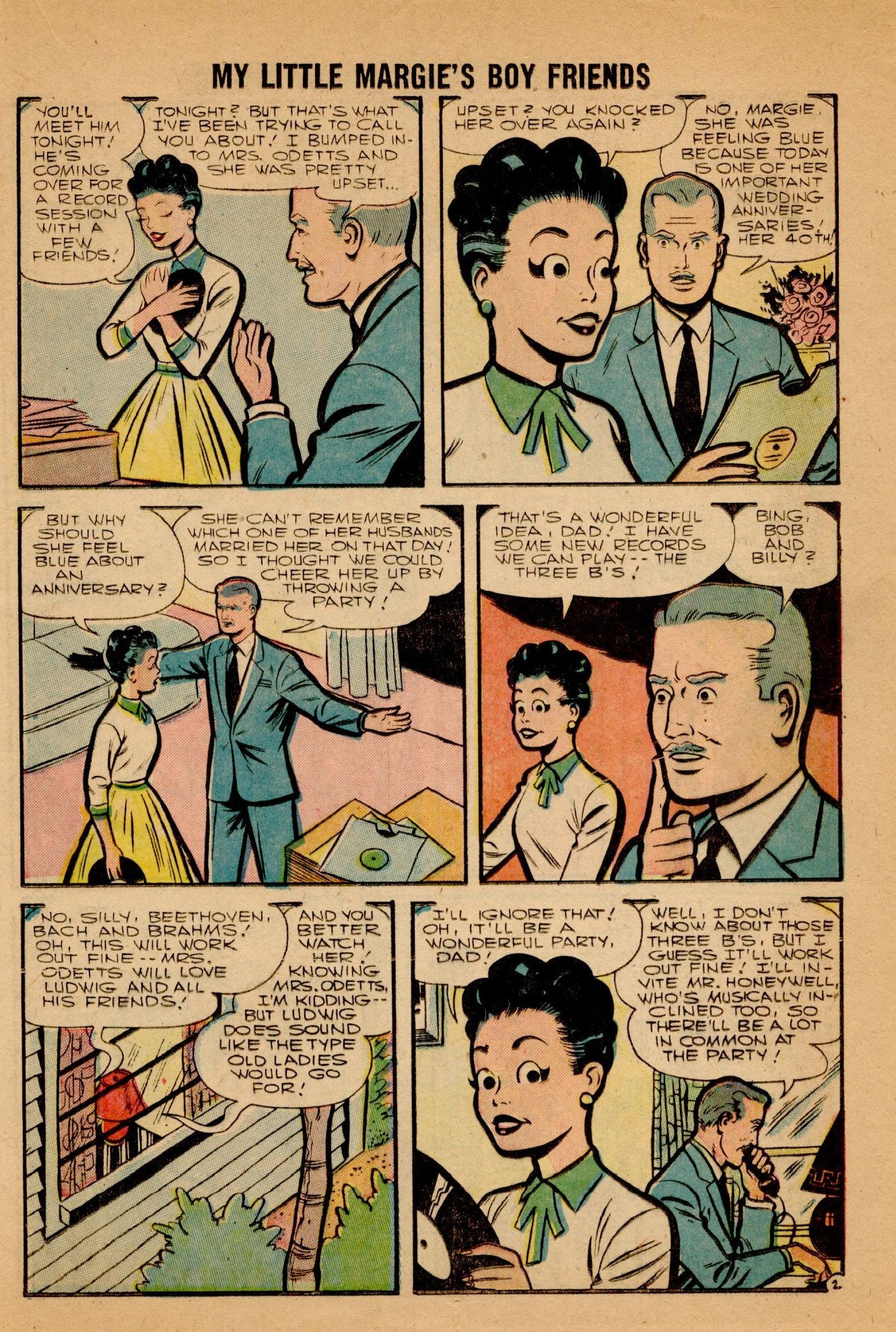 Read online My Little Margie's Boy Friends comic -  Issue #5 - 21