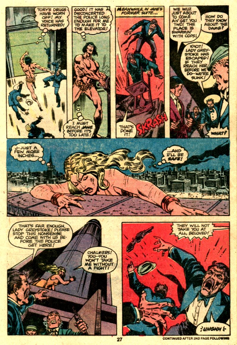 Read online Tarzan (1977) comic -  Issue #28 - 16