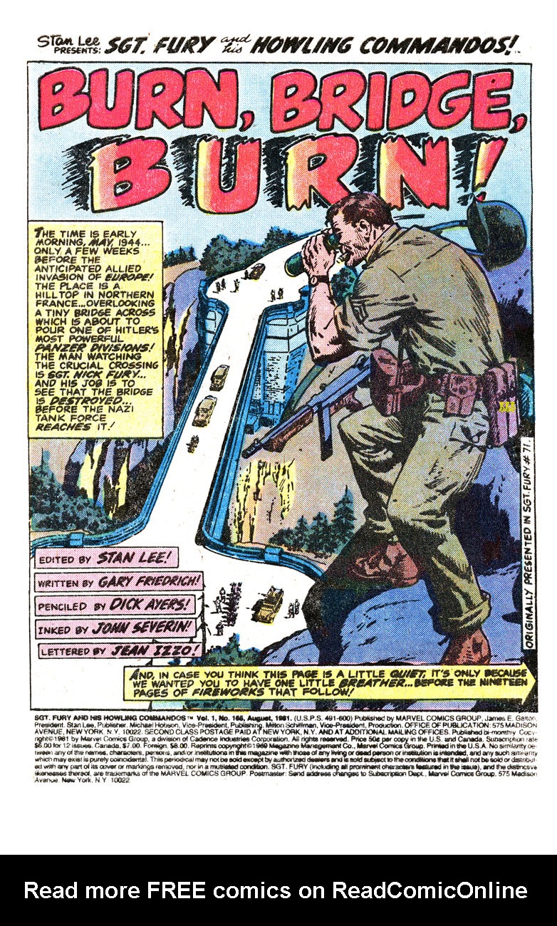 Read online Sgt. Fury comic -  Issue #165 - 3