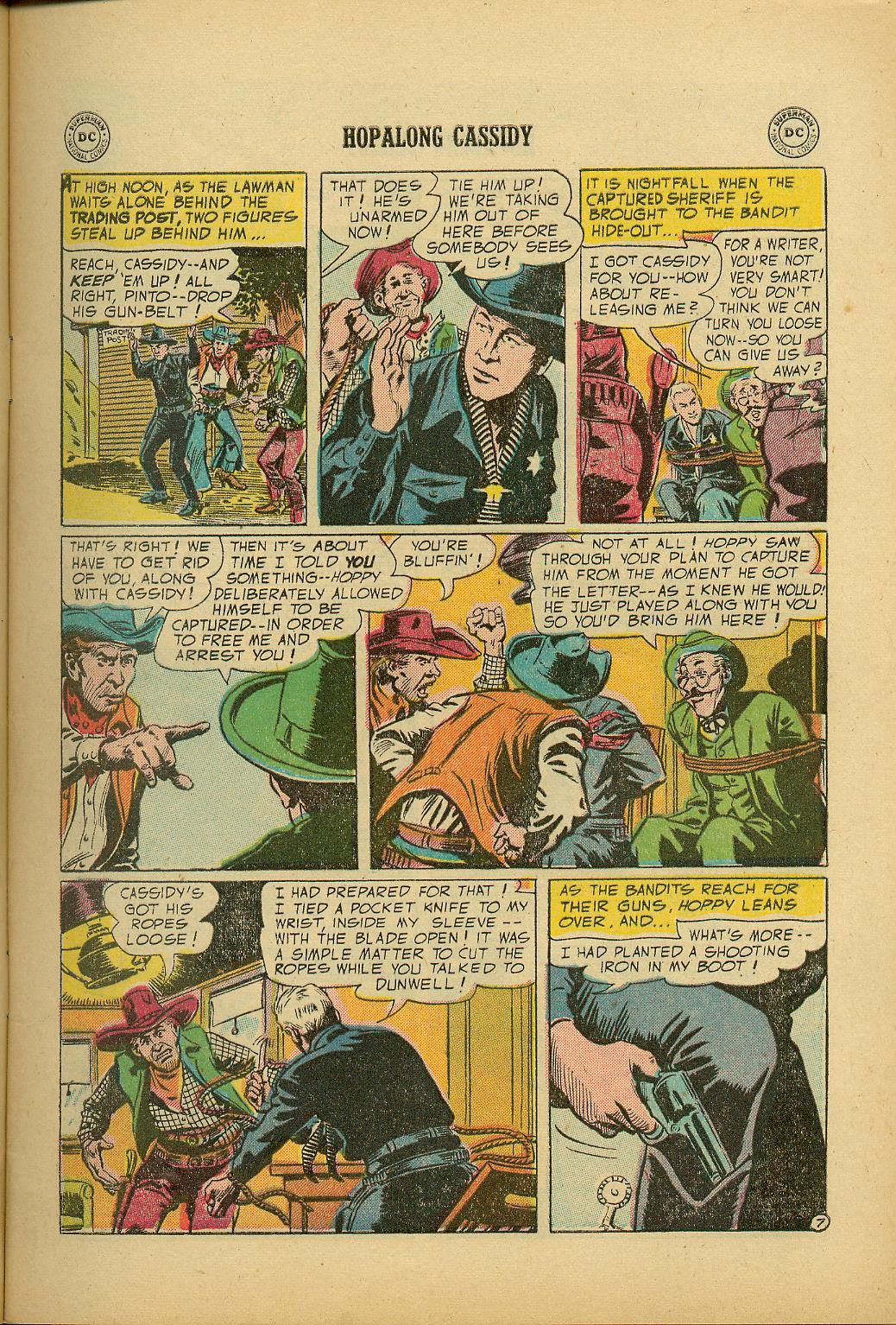 Read online Hopalong Cassidy comic -  Issue #100 - 9