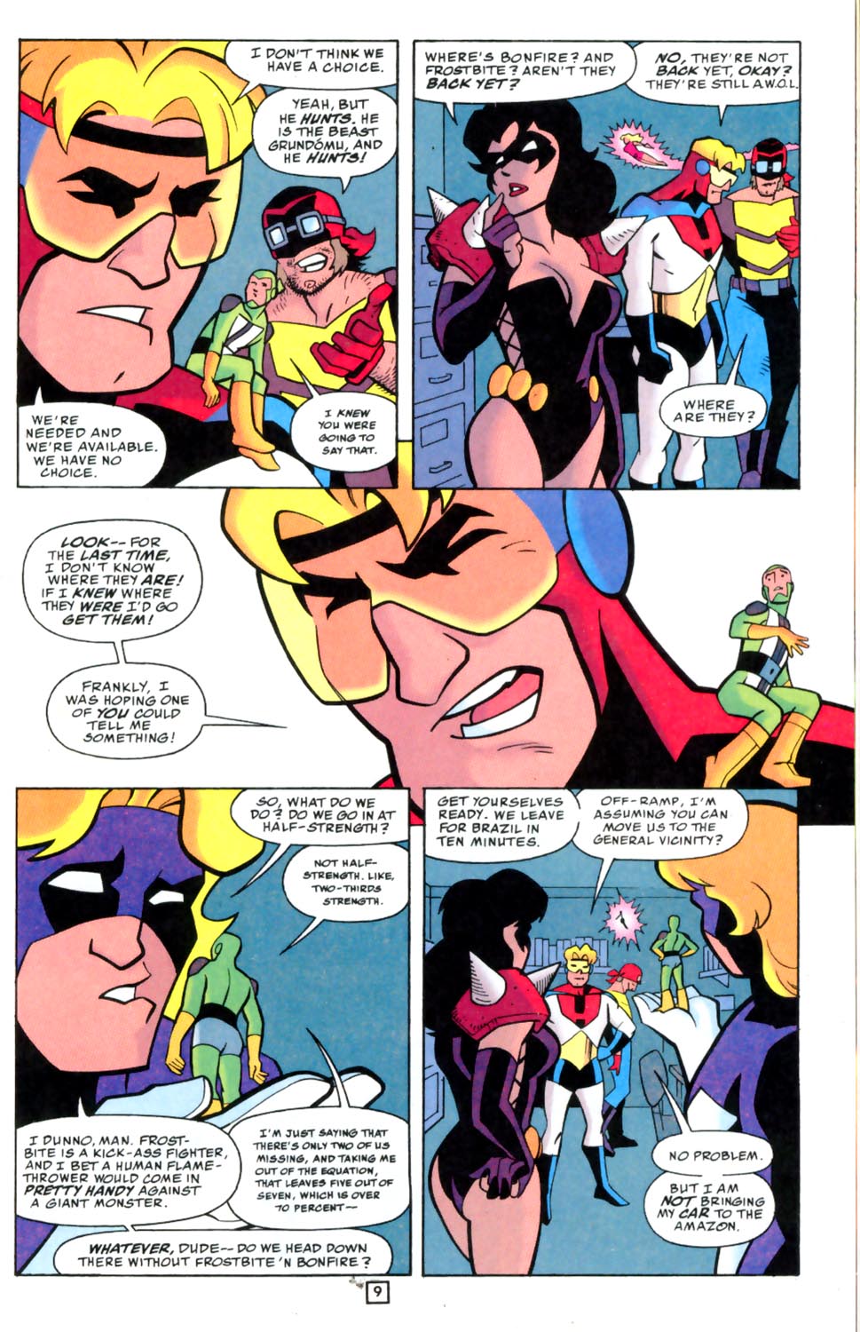 Read online Young Heroes in Love comic -  Issue #10 - 11