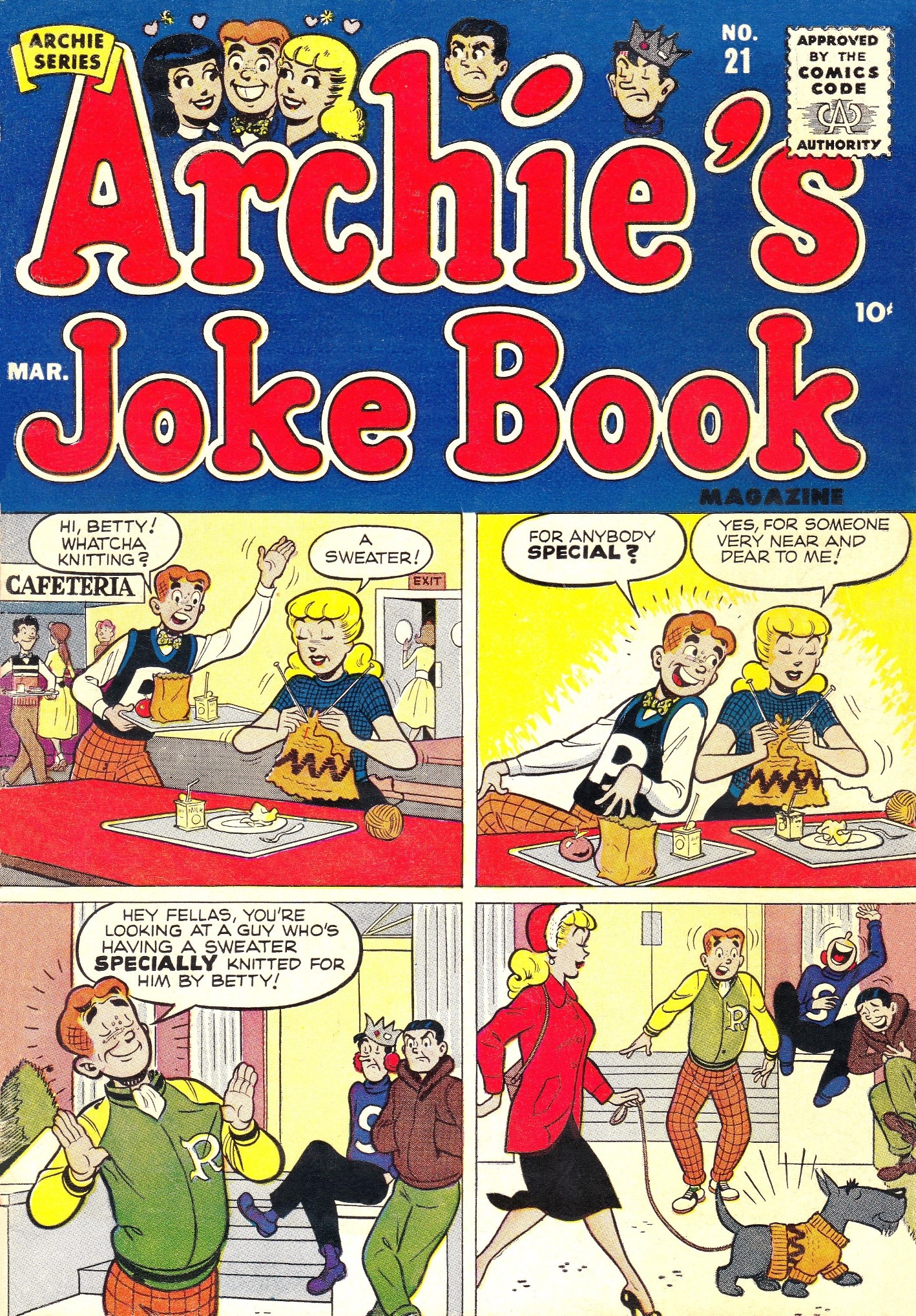 Read online Archie's Joke Book Magazine comic -  Issue #21 - 1