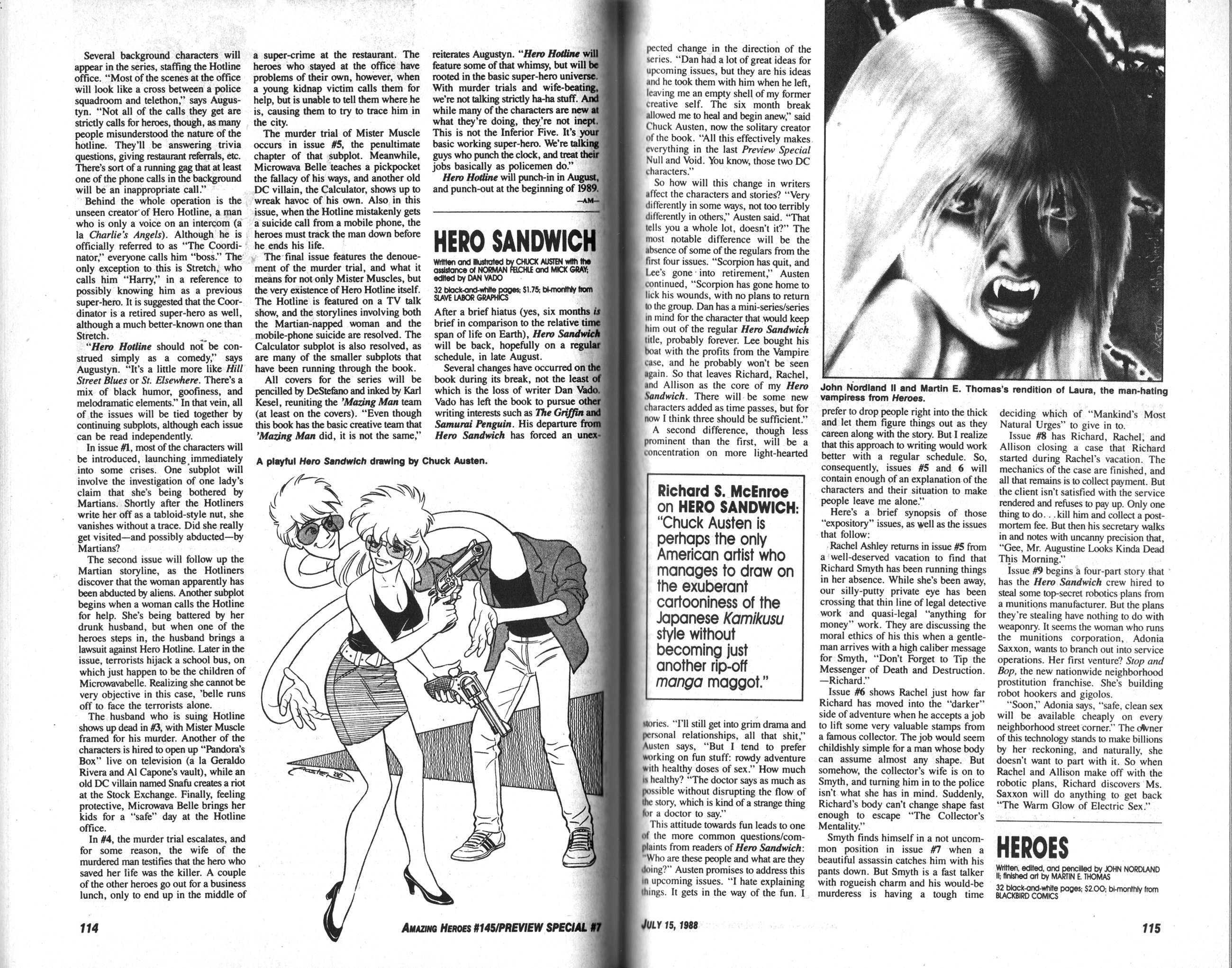 Read online Amazing Heroes comic -  Issue #145 - 59