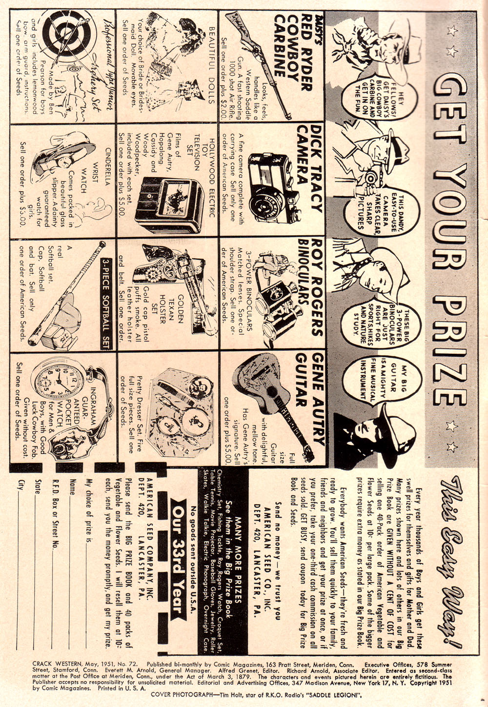 Read online Crack Western comic -  Issue #72 - 2