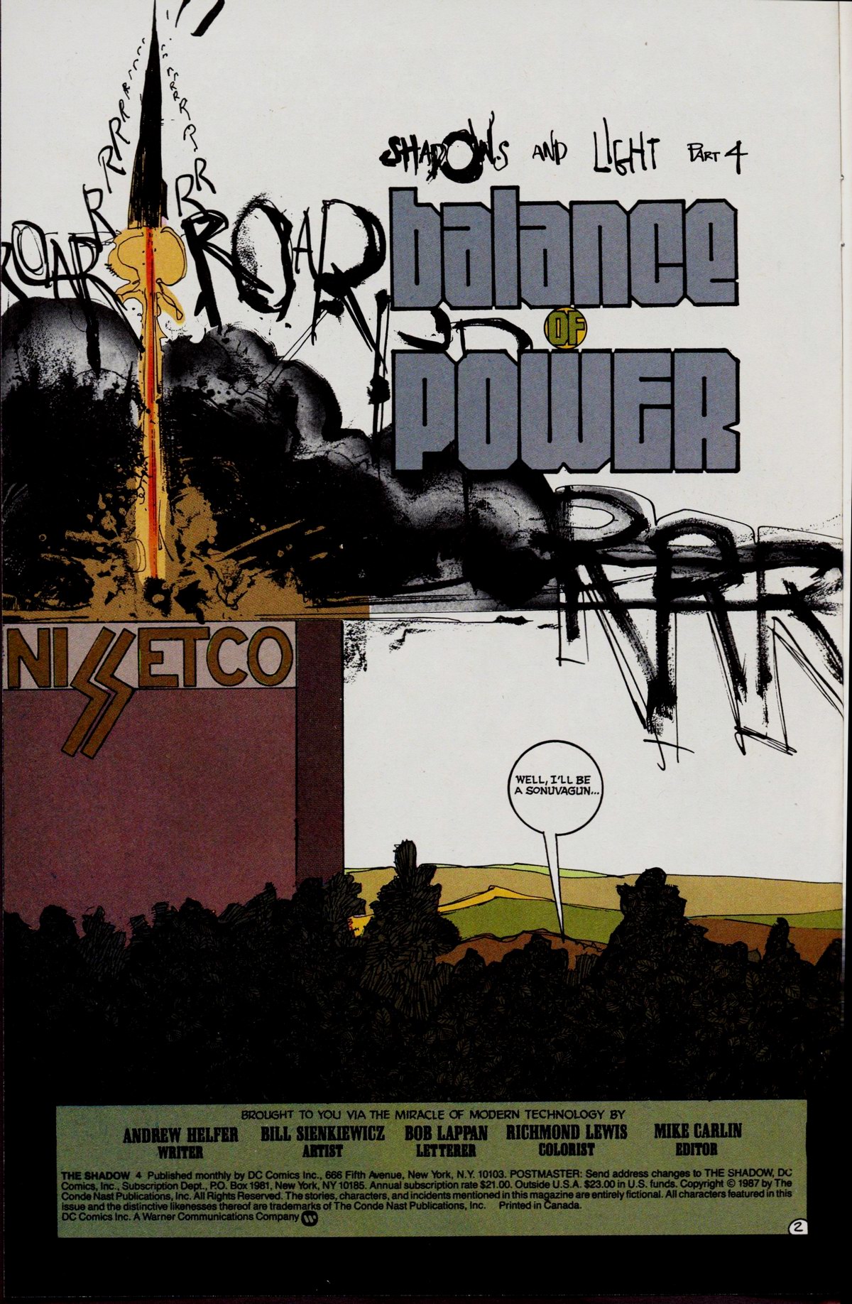 Read online The Shadow (1987) comic -  Issue #4 - 4