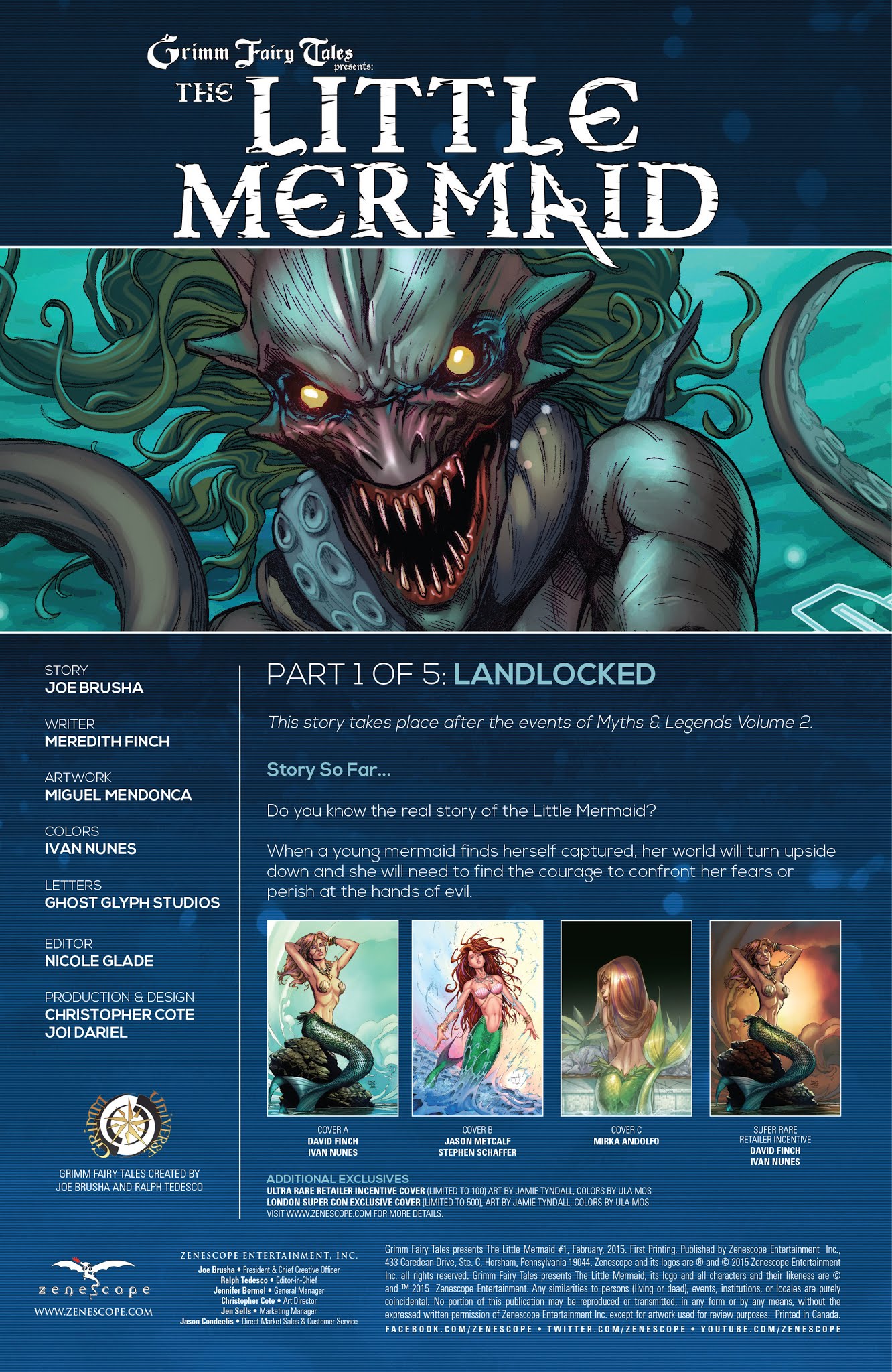 Read online Grimm Fairy Tales presents The Little Mermaid comic -  Issue #1 - 2