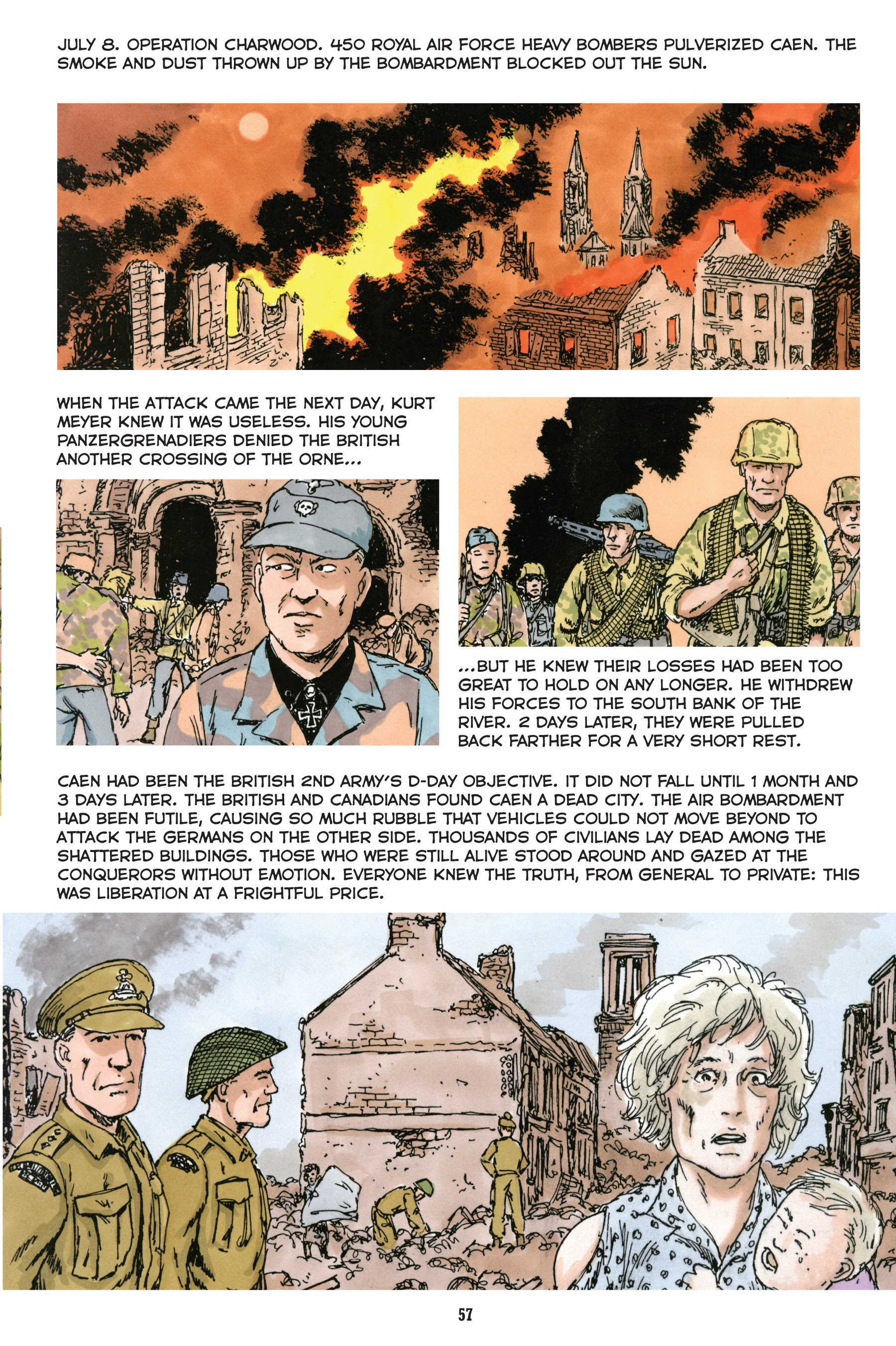 Read online Normandy: A Graphic History of D-Day, the Allied Invasion of Hitler's Fortress Europe comic -  Issue # TPB - 58