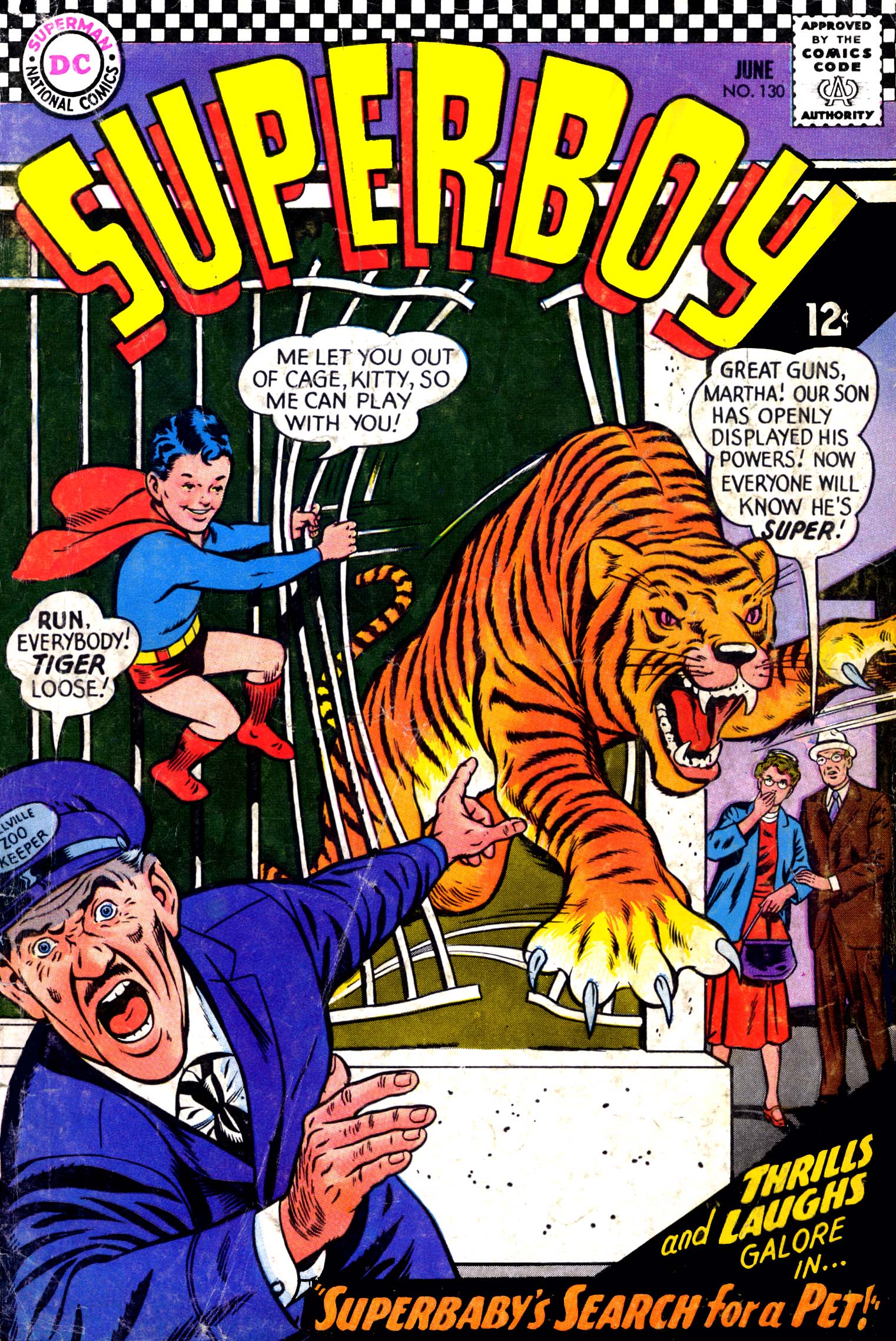 Read online Superboy (1949) comic -  Issue #130 - 1