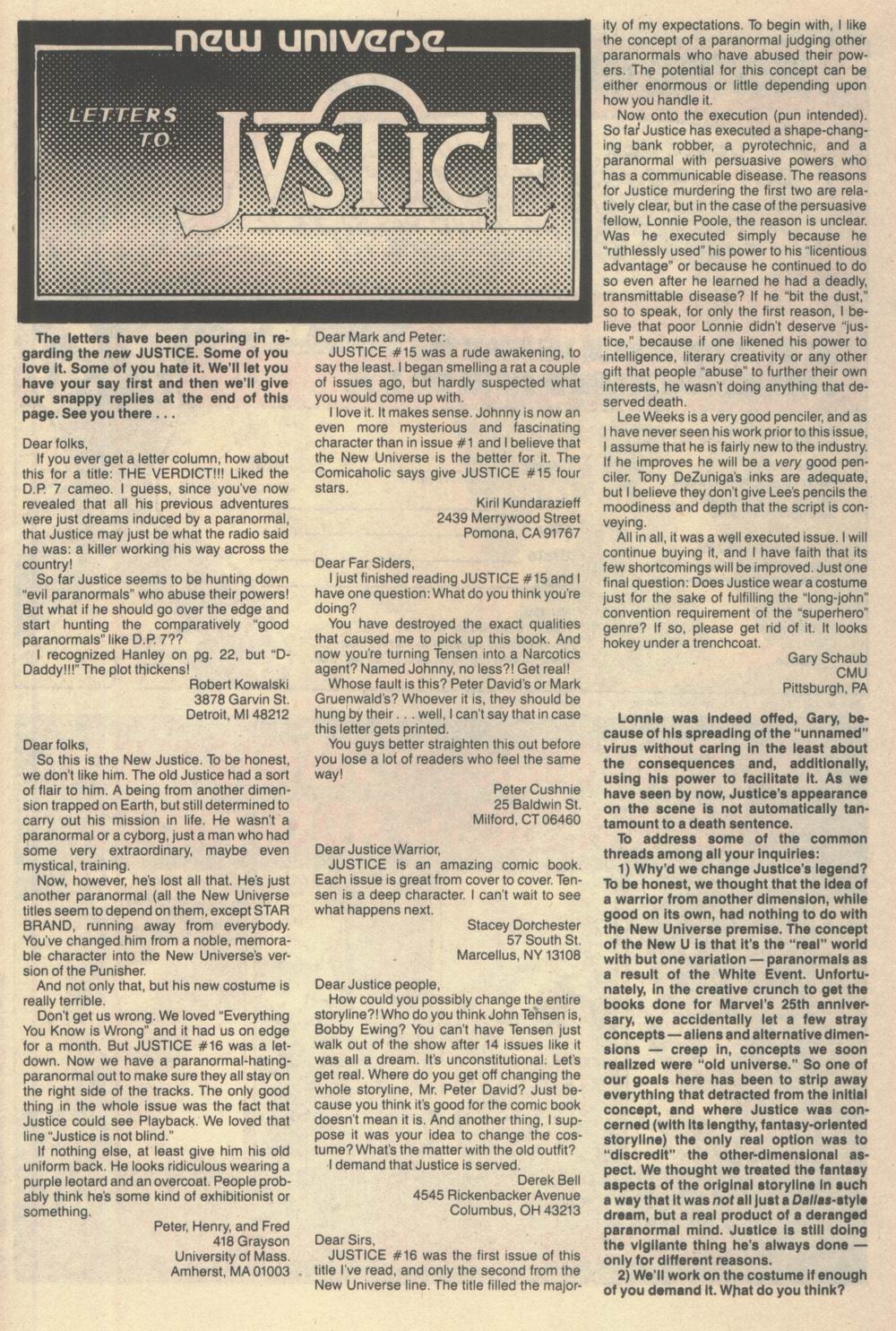 Read online Justice (1986) comic -  Issue #19 - 31