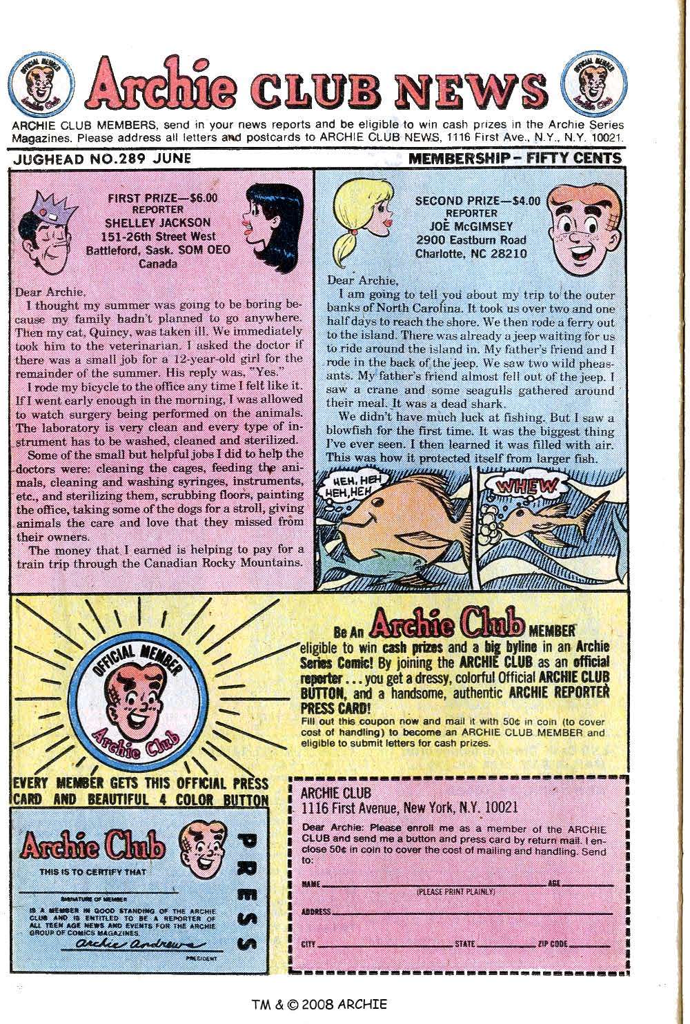 Read online Jughead (1965) comic -  Issue #289 - 26