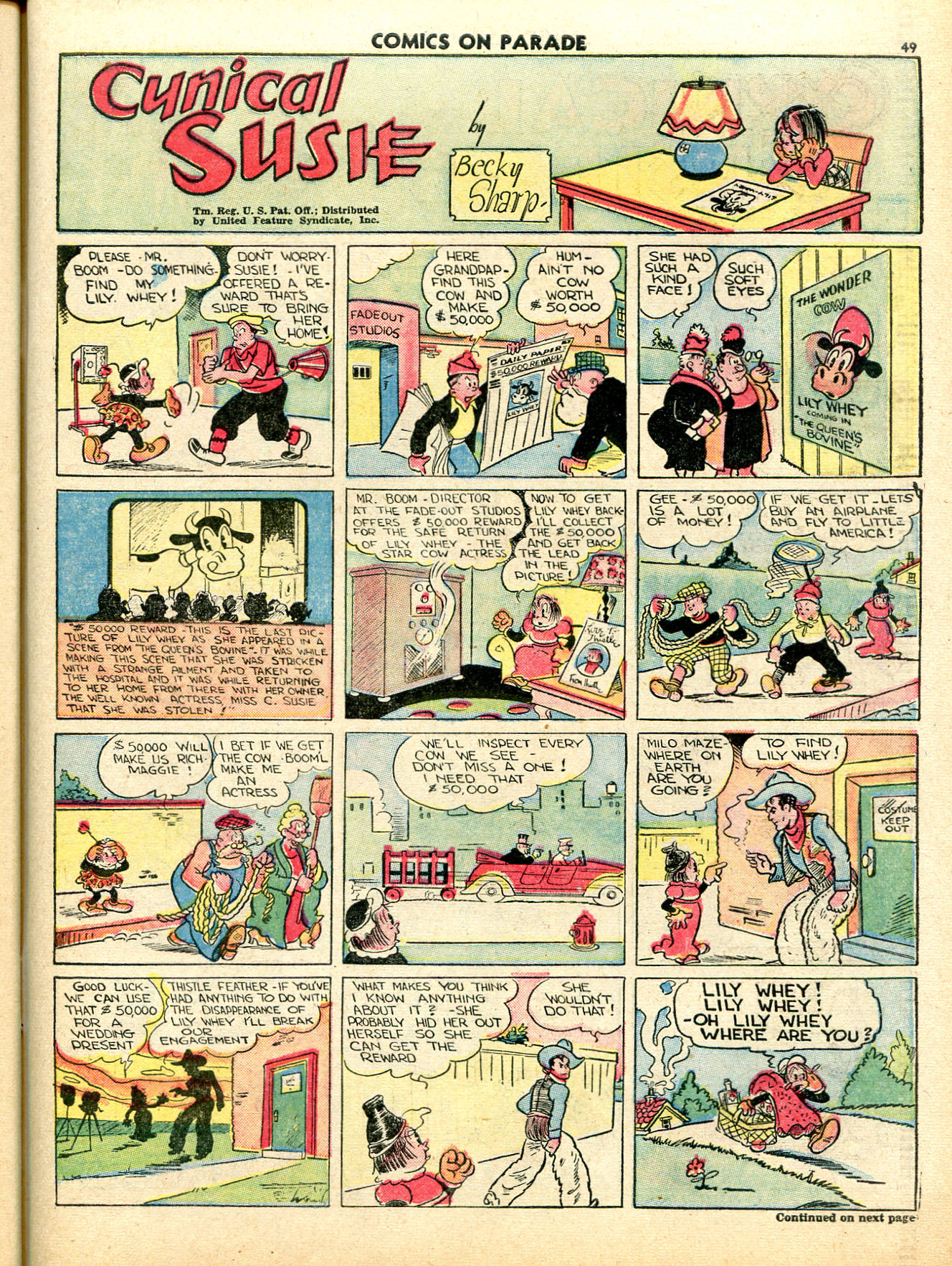Read online Comics on Parade comic -  Issue #17 - 50