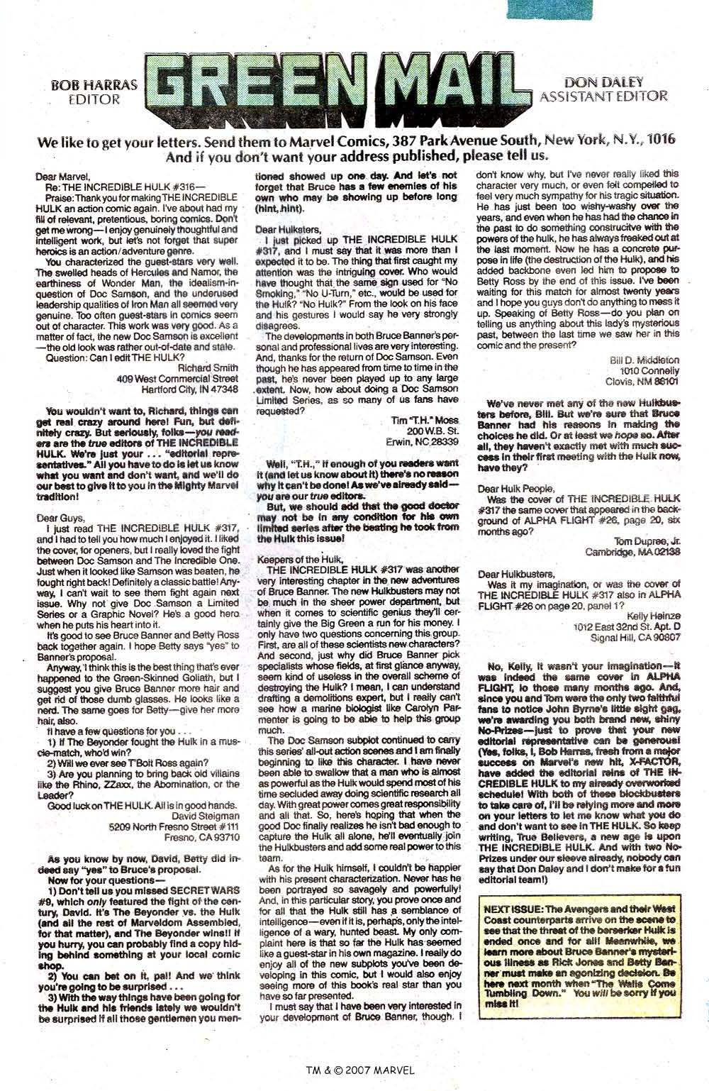 Read online The Incredible Hulk (1968) comic -  Issue #320 - 33