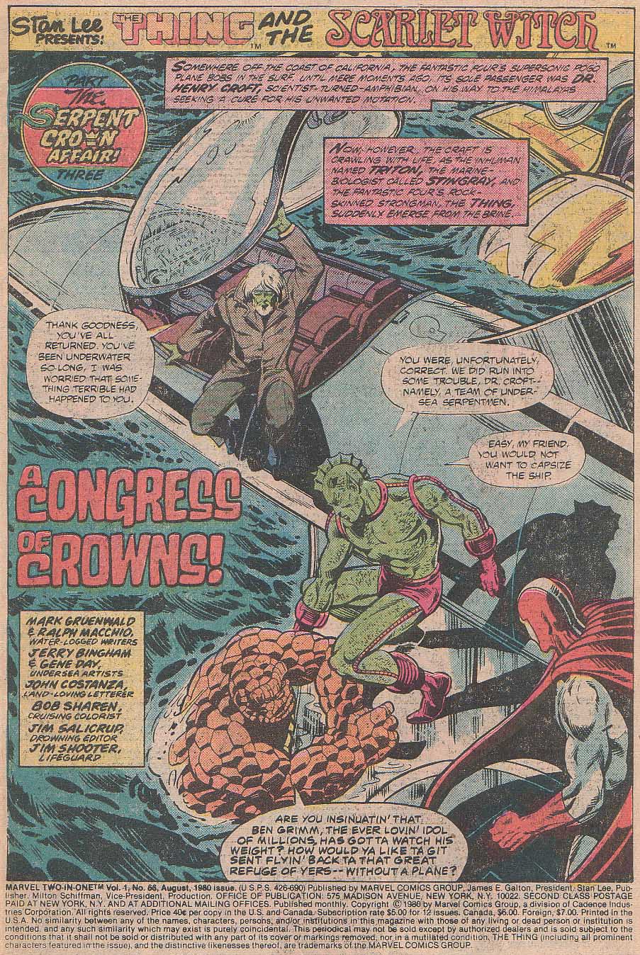 Marvel Two-In-One (1974) issue 66 - Page 2