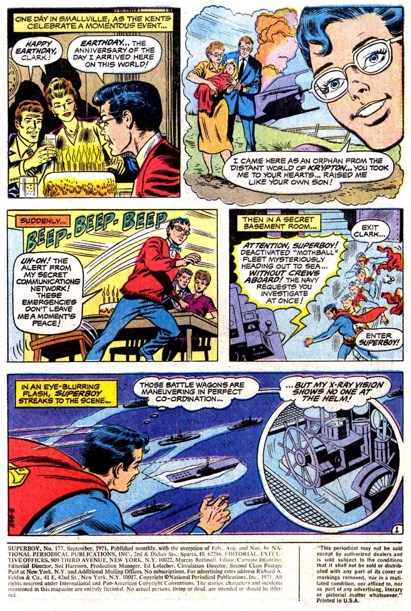 Read online Superboy (1949) comic -  Issue #177 - 2