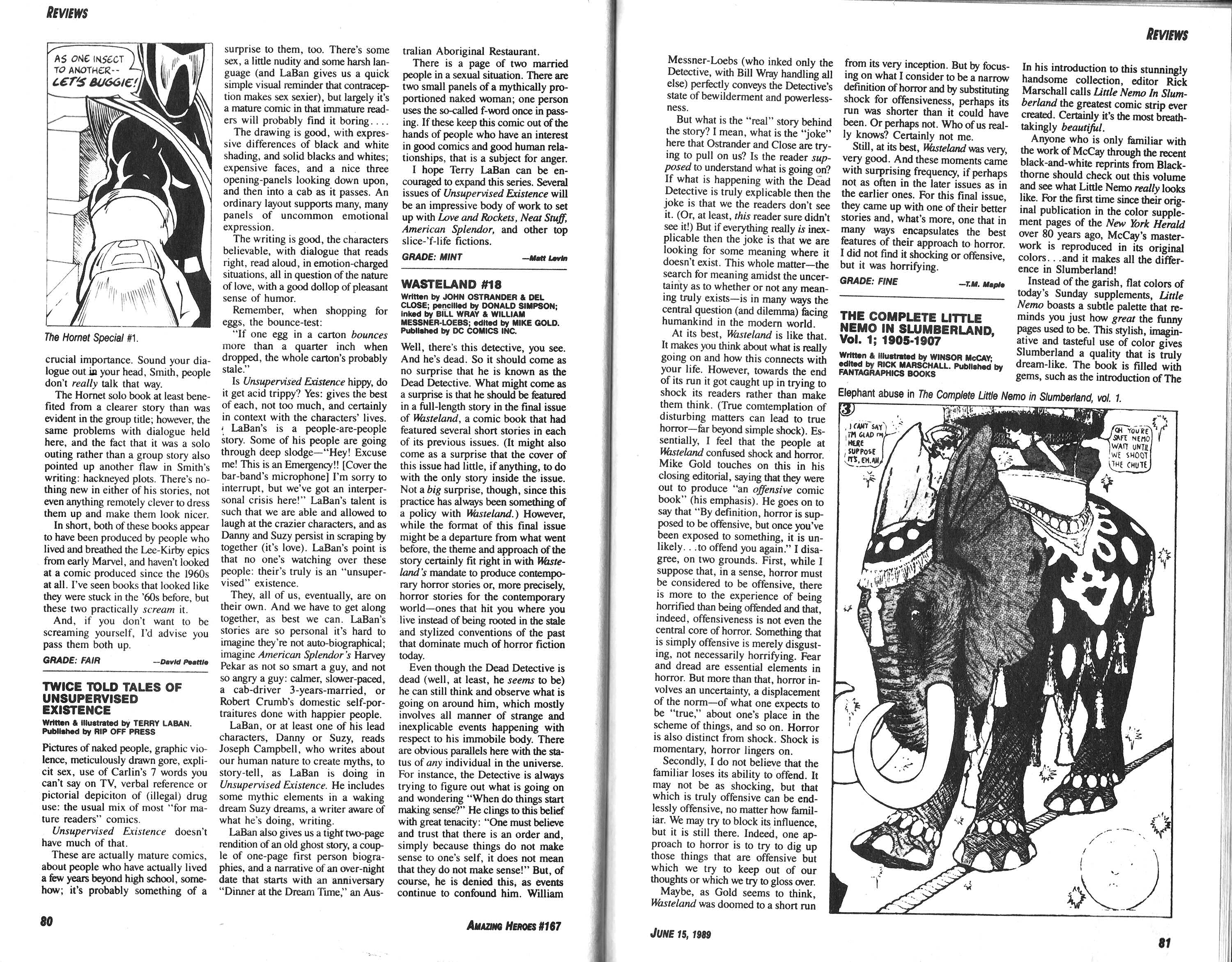 Read online Amazing Heroes comic -  Issue #167 - 41