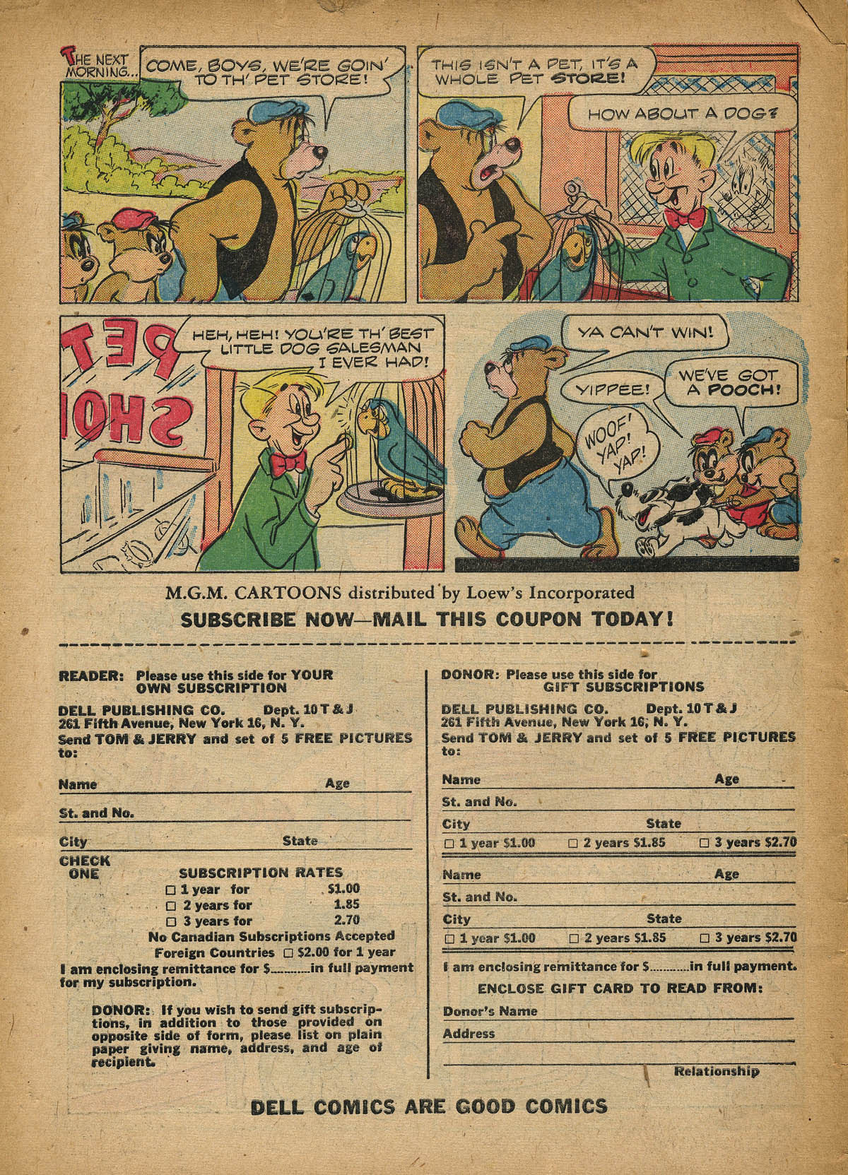 Read online Tom & Jerry Comics comic -  Issue #75 - 50