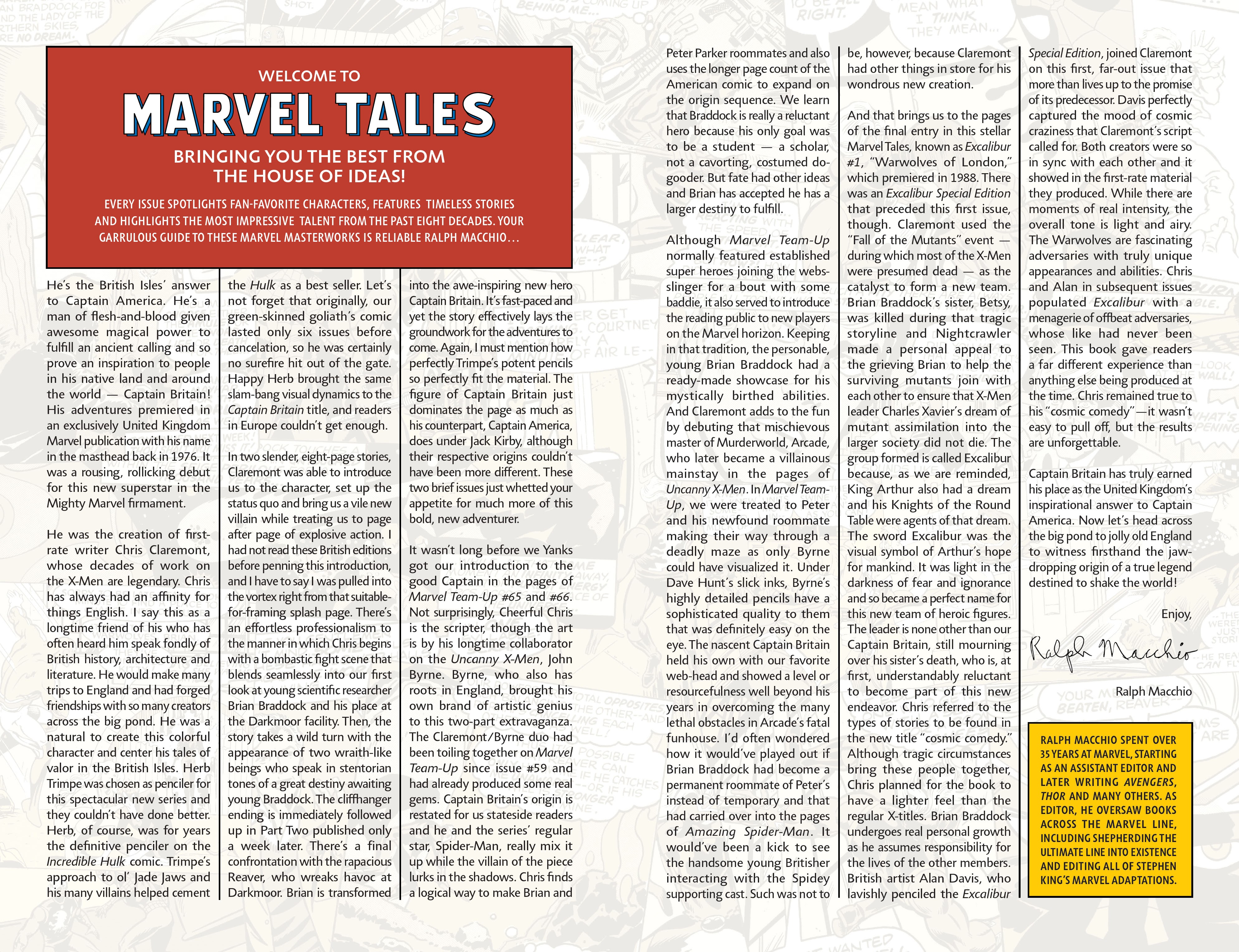 Read online Marvel Tales: Captain Britain comic -  Issue # TPB - 3