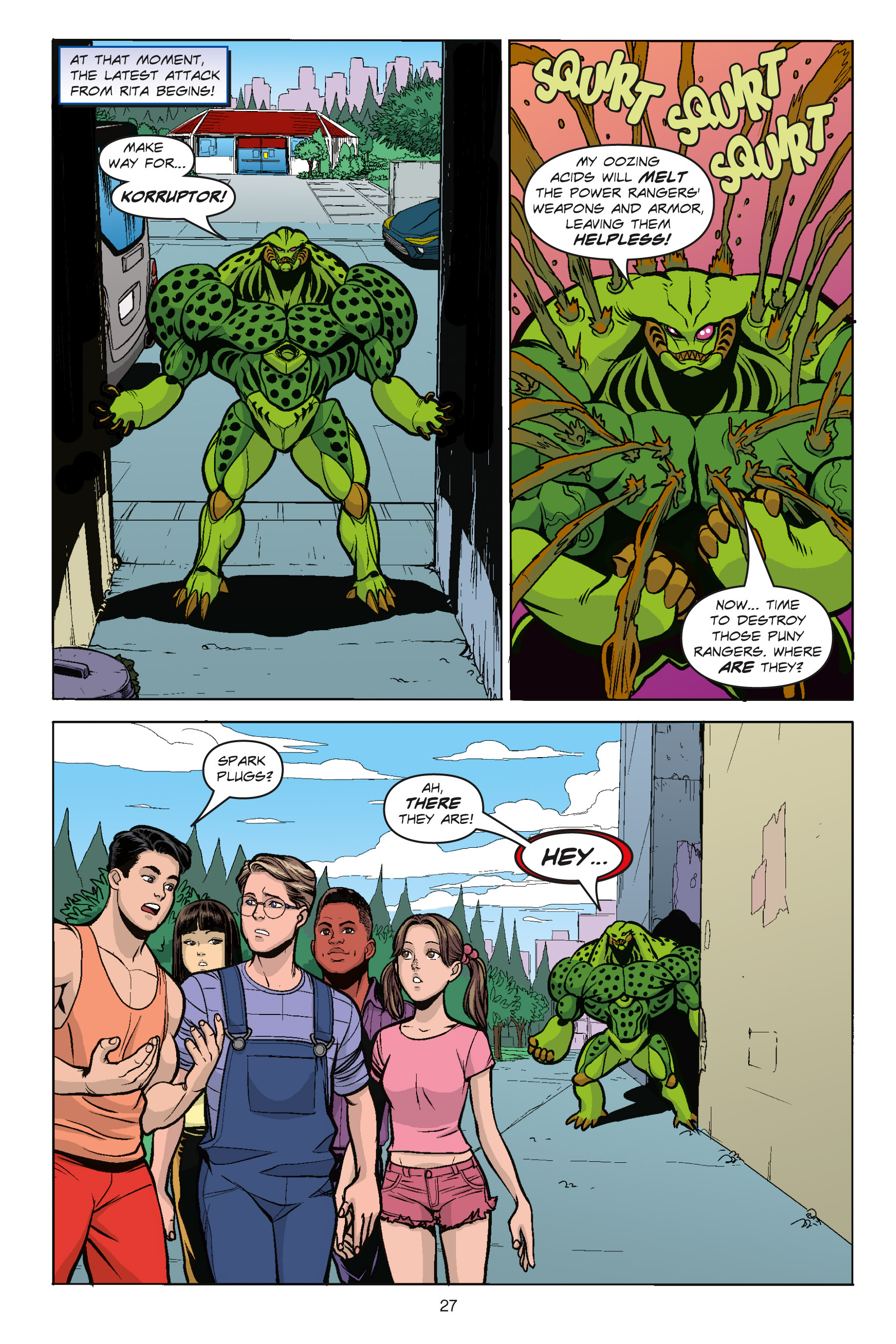 Read online Mighty Morphin Power Rangers: Going Green comic -  Issue # Full - 27