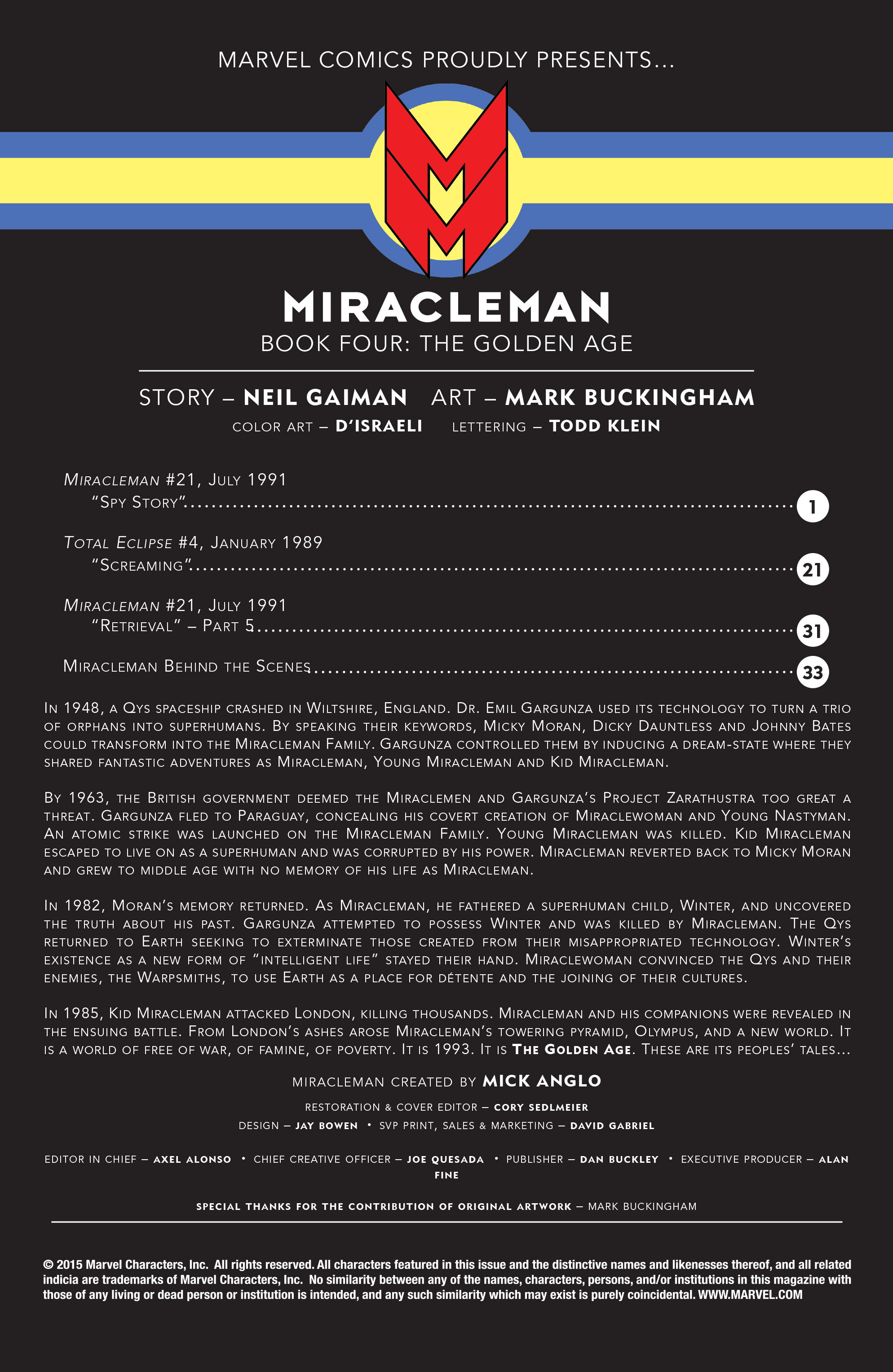 Read online Miracleman by Gaiman & Buckingham comic -  Issue #5 - 2
