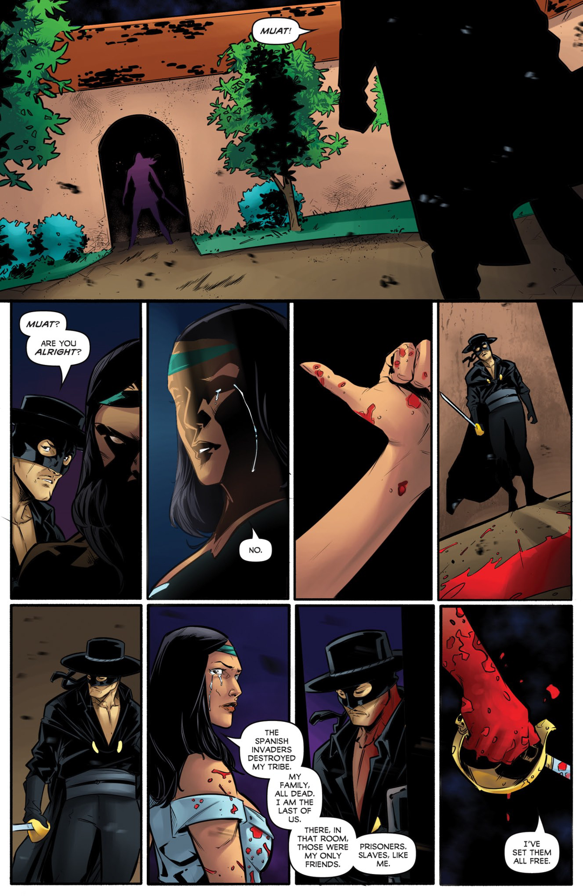 Read online Zorro: Sacrilege comic -  Issue #4 - 7
