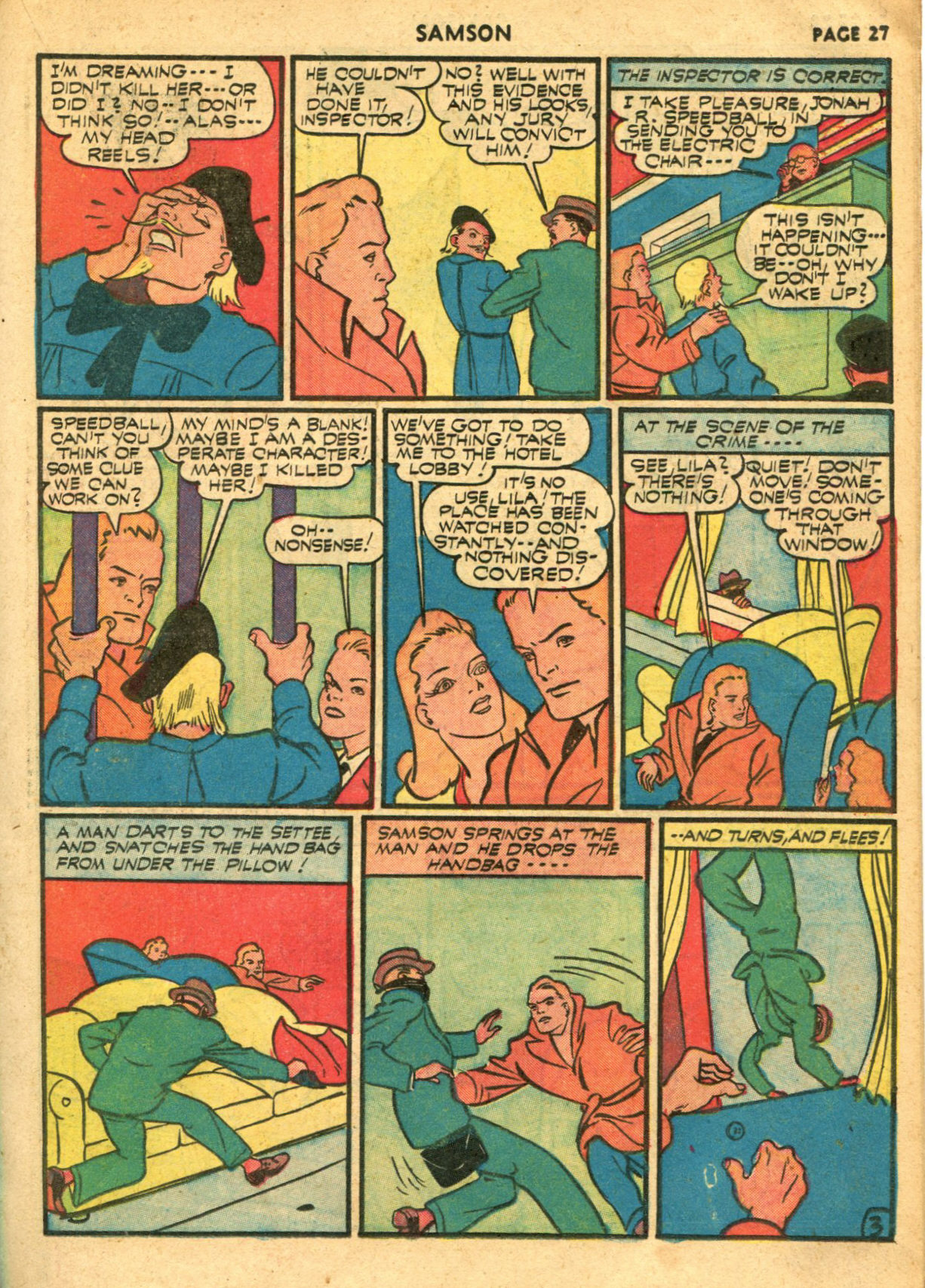 Read online Samson (1940) comic -  Issue #6 - 29