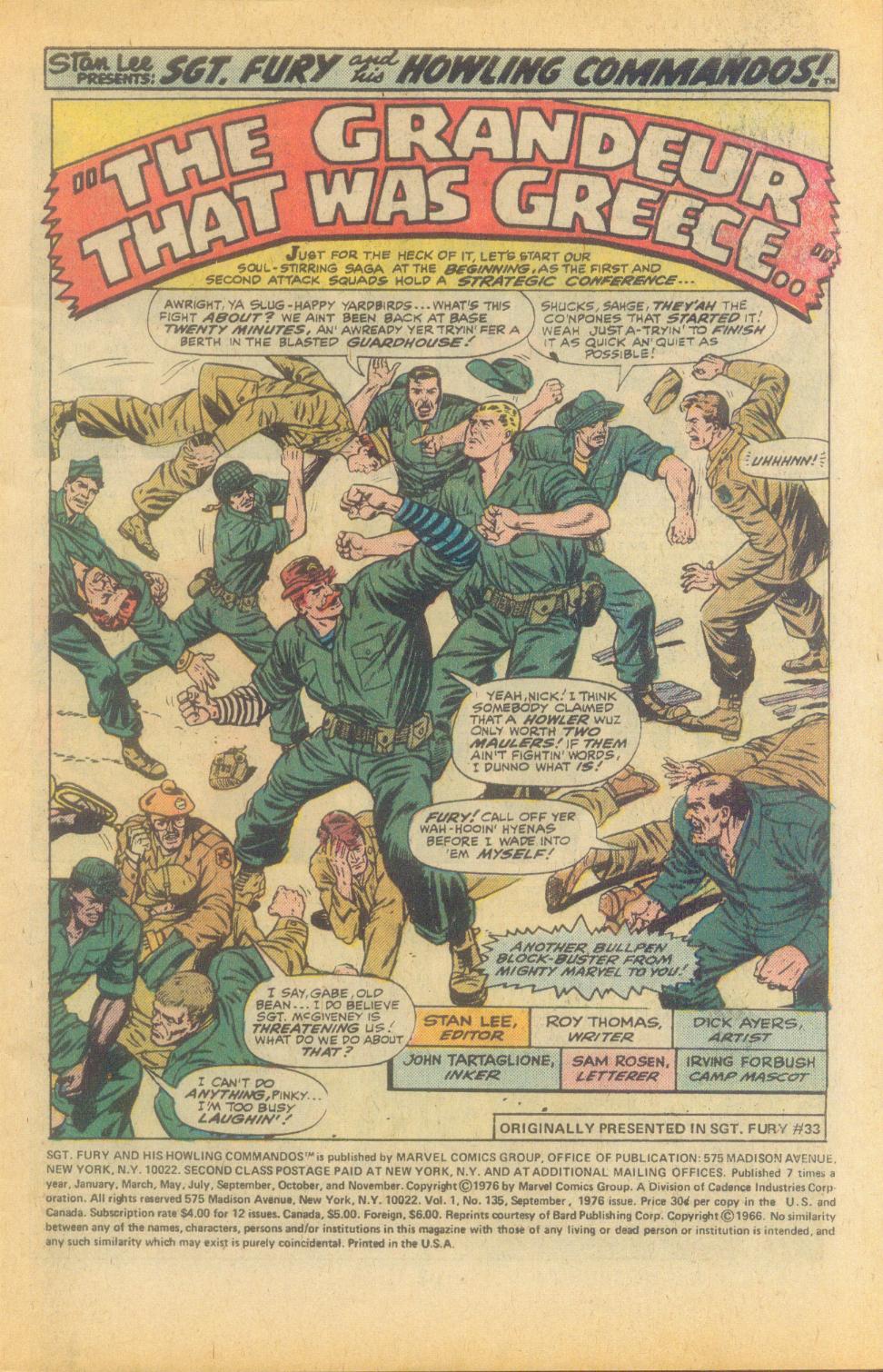 Read online Sgt. Fury comic -  Issue #135 - 3