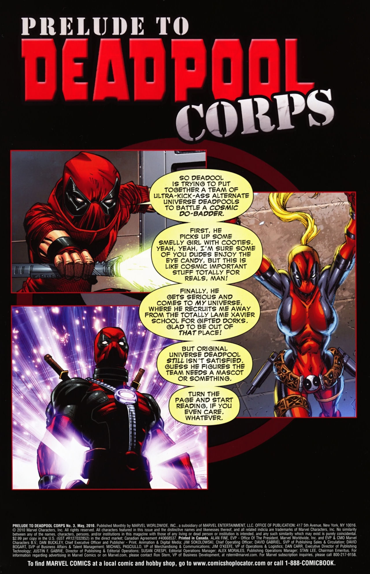 Read online Prelude to Deadpool Corps comic -  Issue #3 - 3