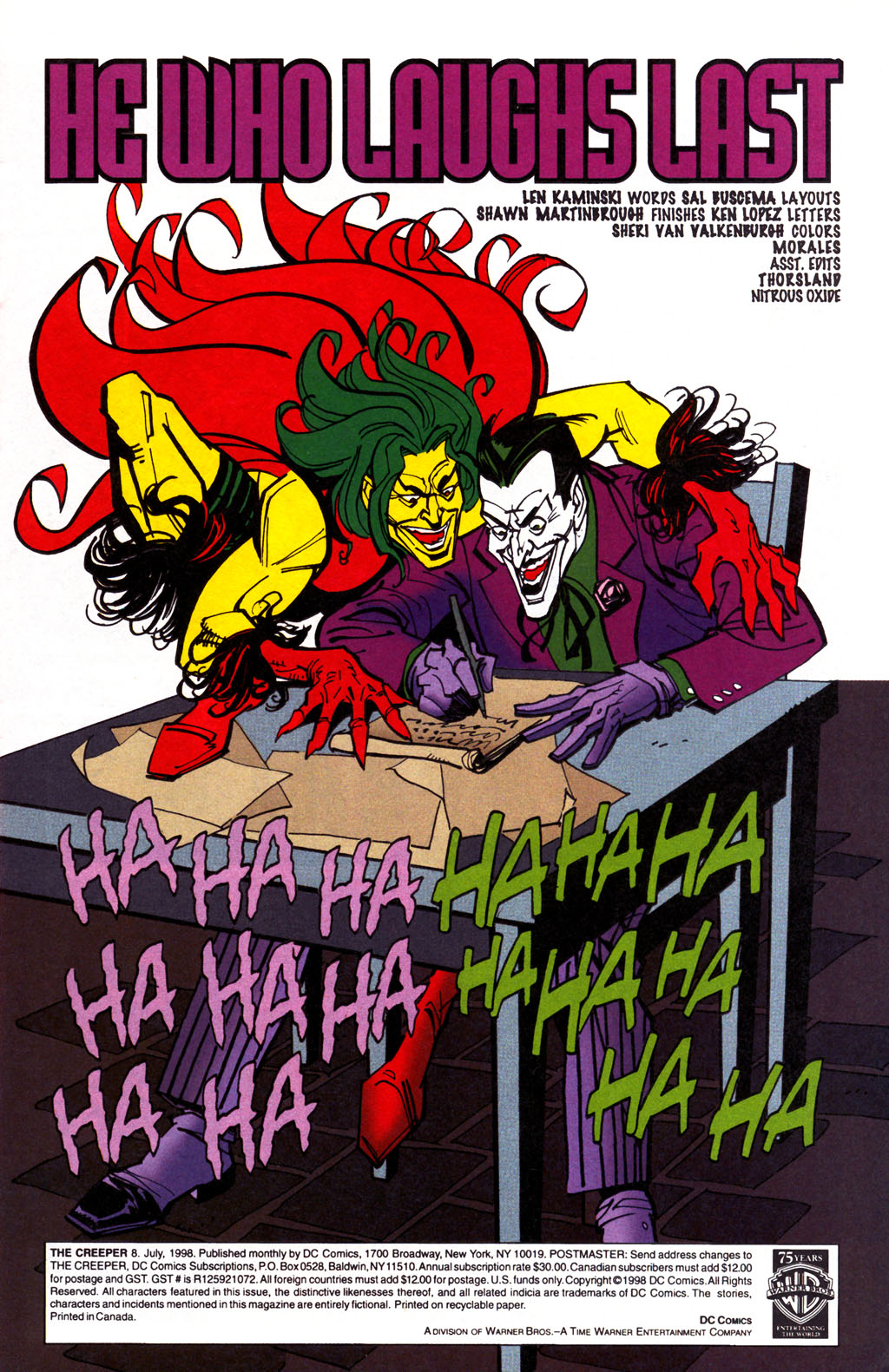 Read online The Creeper (1997) comic -  Issue #8 - 2