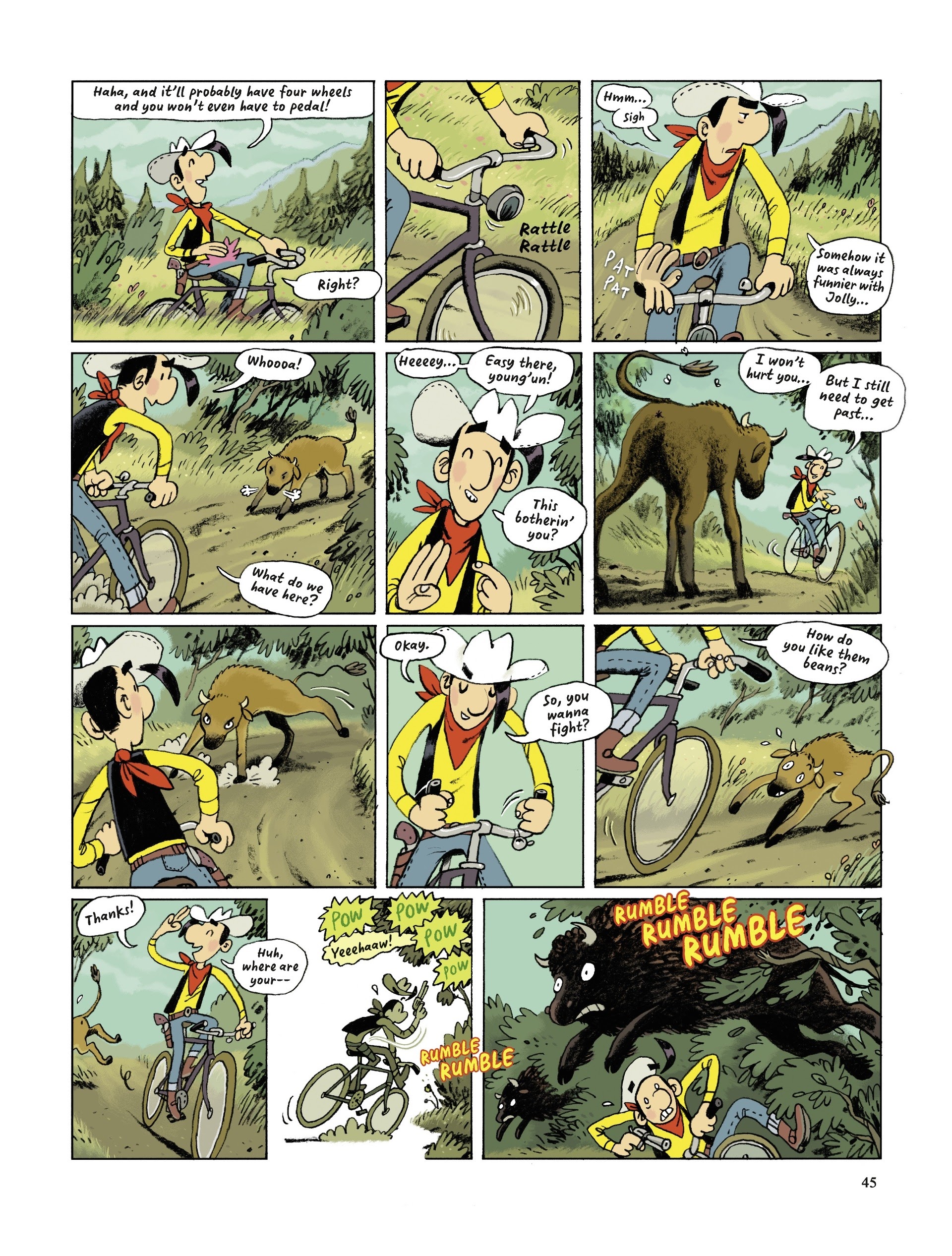 Read online Lucky Luke Saddles Up comic -  Issue # TPB - 45