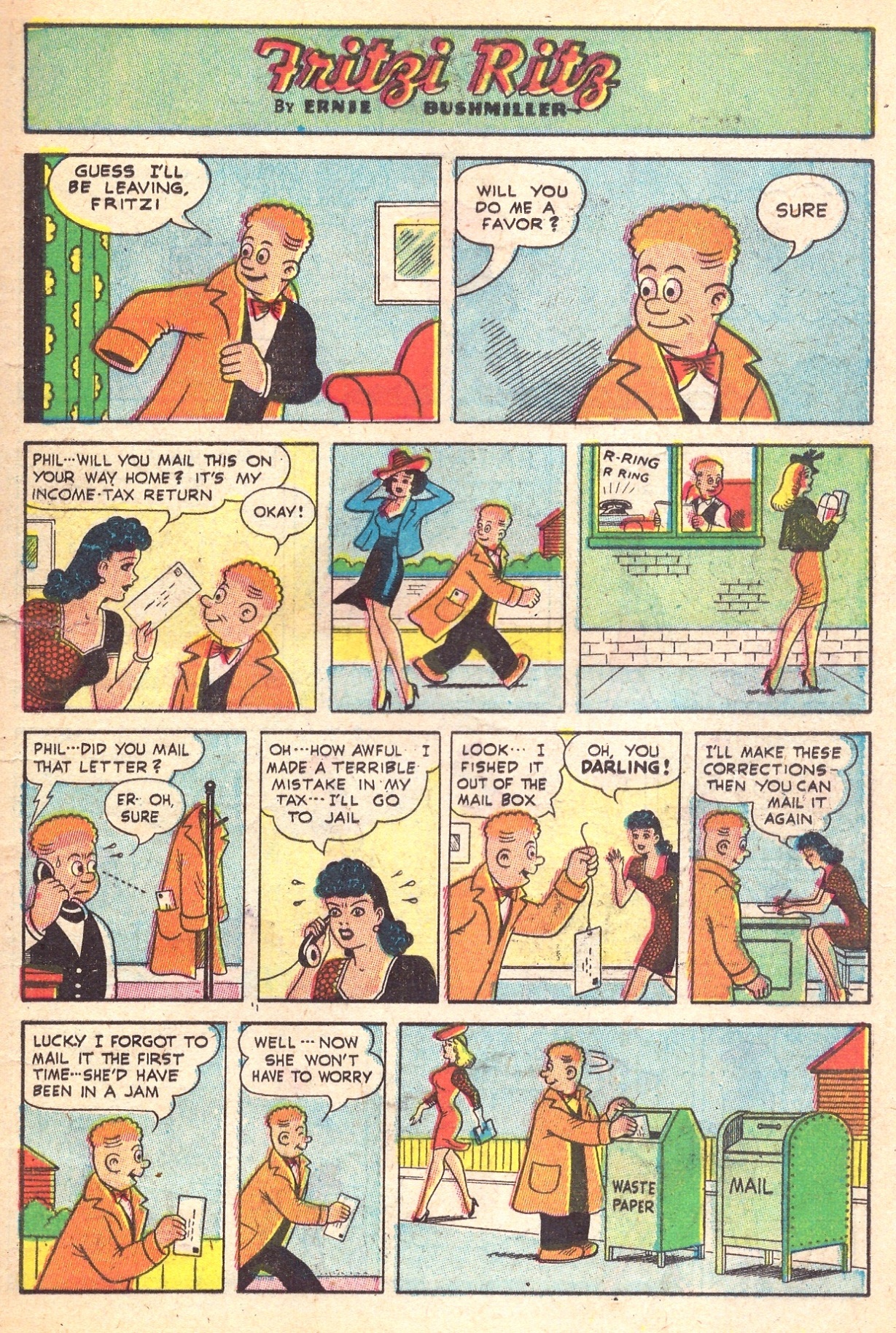 Read online Fritzi Ritz (1948) comic -  Issue #1 - 17