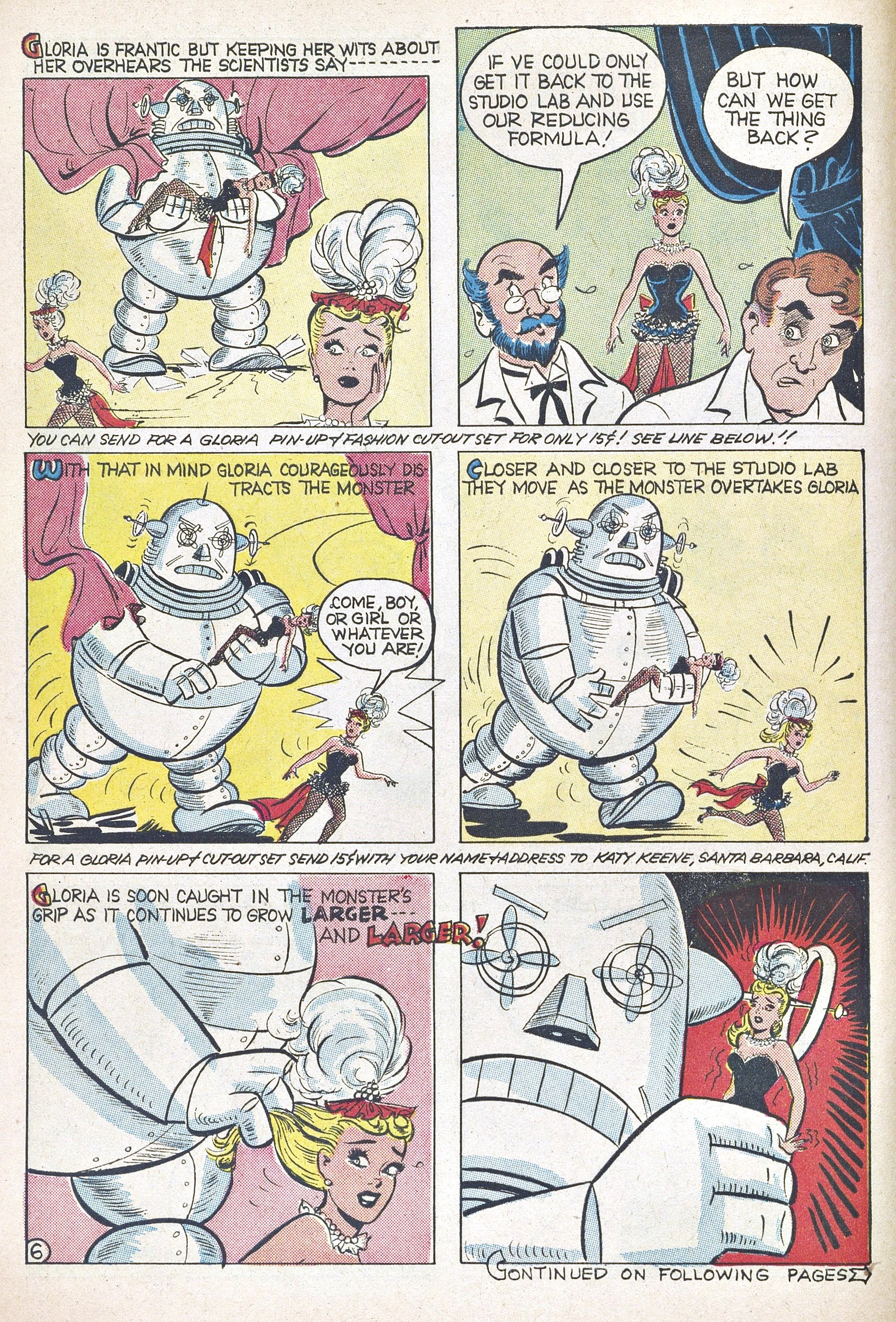 Read online Katy Keene (1949) comic -  Issue #62 - 8