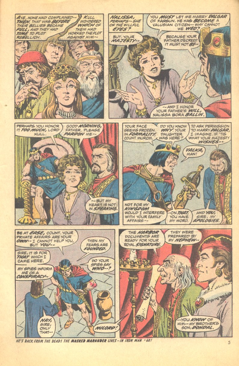 Read online Kull, the Conqueror (1971) comic -  Issue #9 - 5