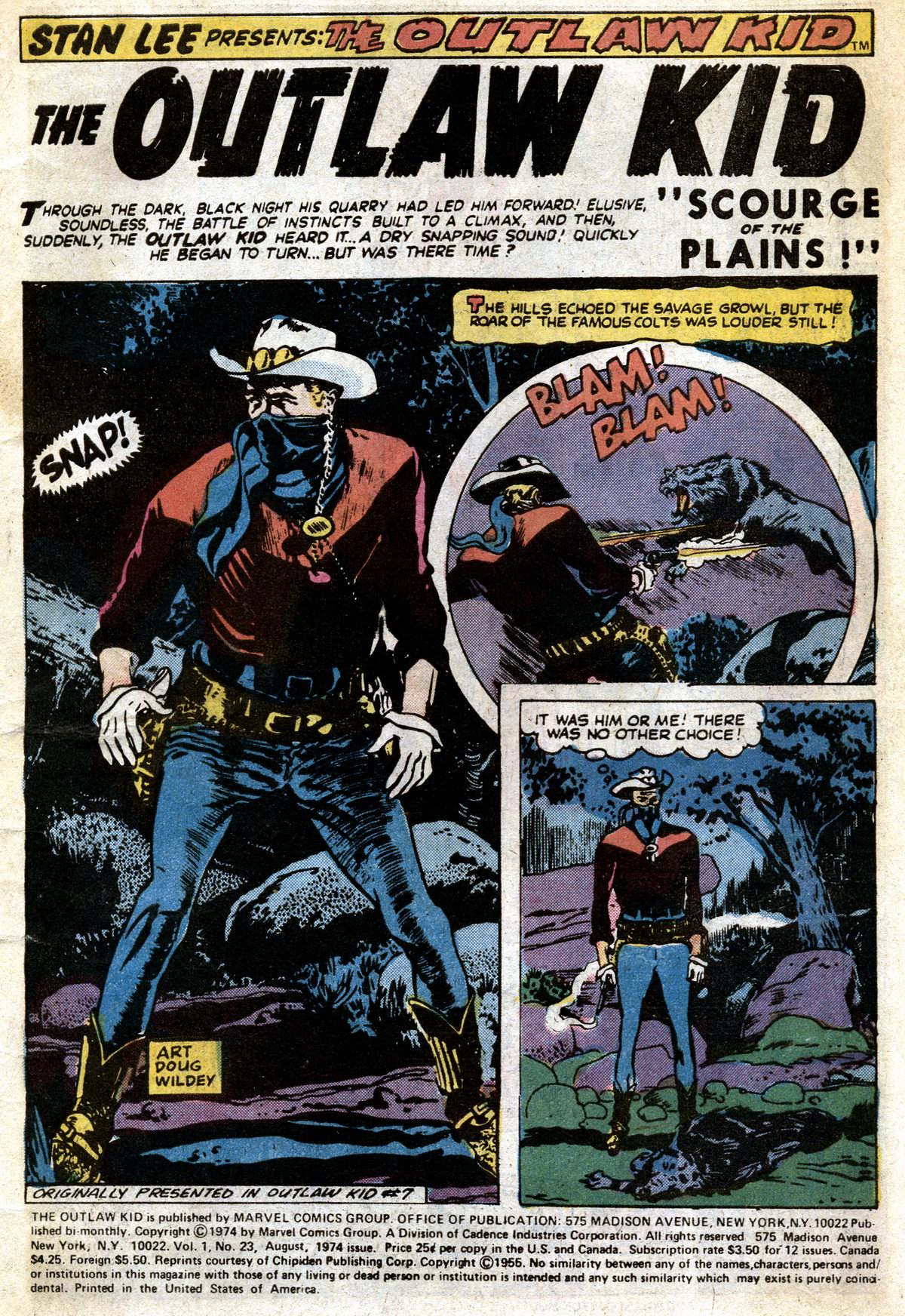 Read online The Outlaw Kid (1970) comic -  Issue #23 - 3