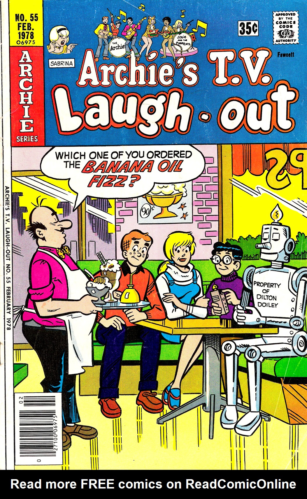 Read online Archie's TV Laugh-Out comic -  Issue #55 - 1