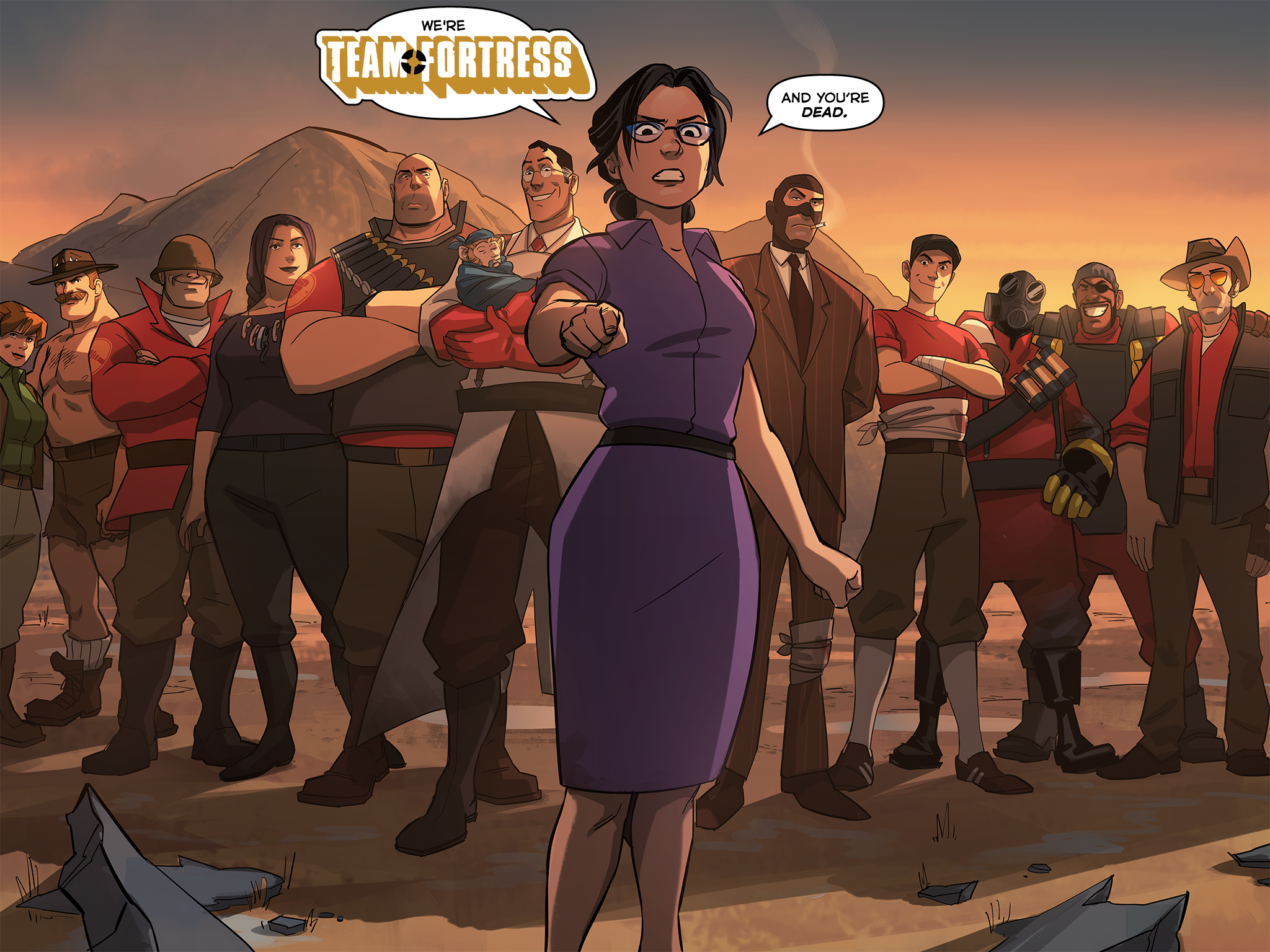 Read online Team Fortress 2 comic -  Issue #6 - 256
