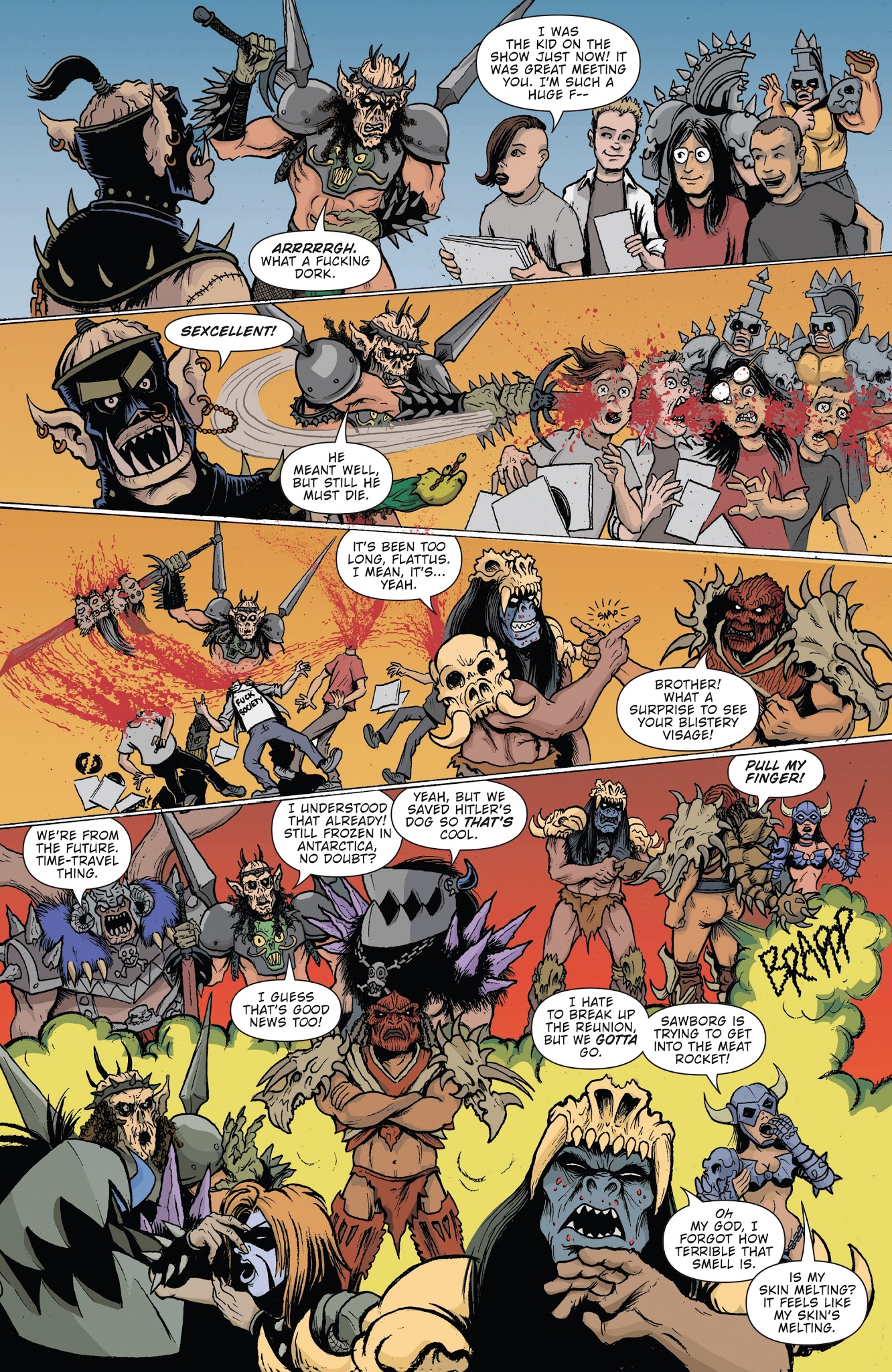 Read online Gwar: Orgasmageddon comic -  Issue #3 - 18